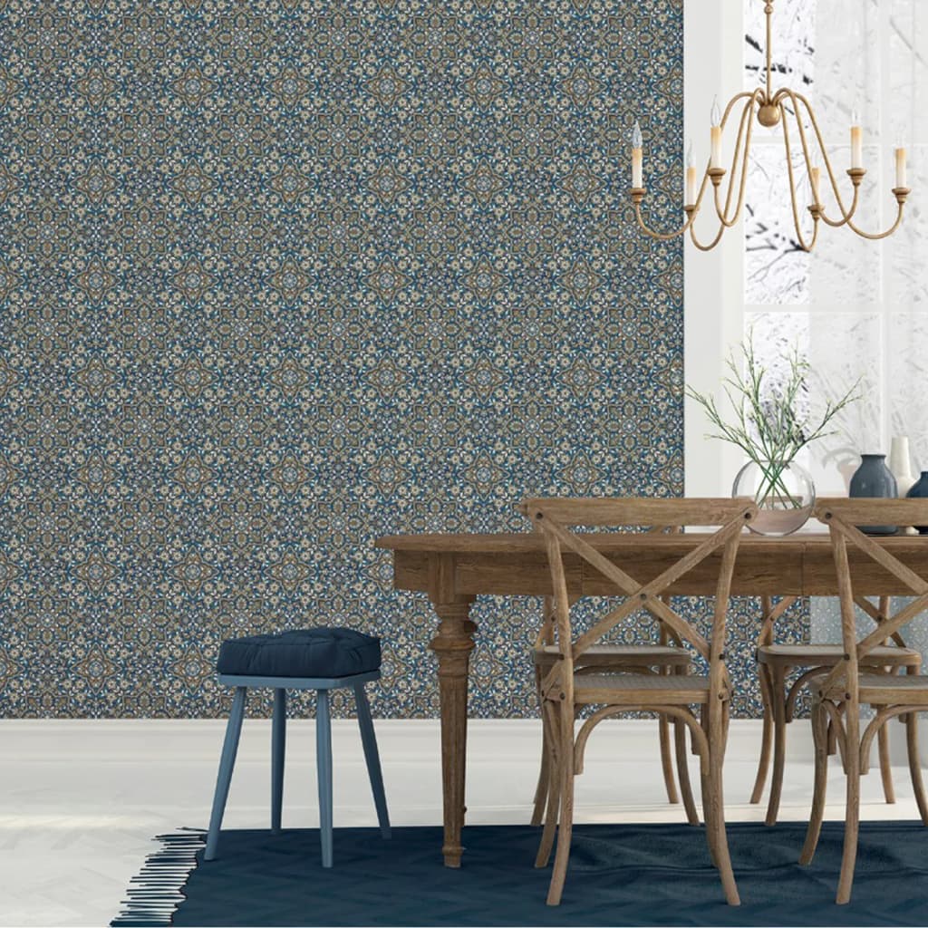 Homestyle Tapet Portugese Tiles  och blå