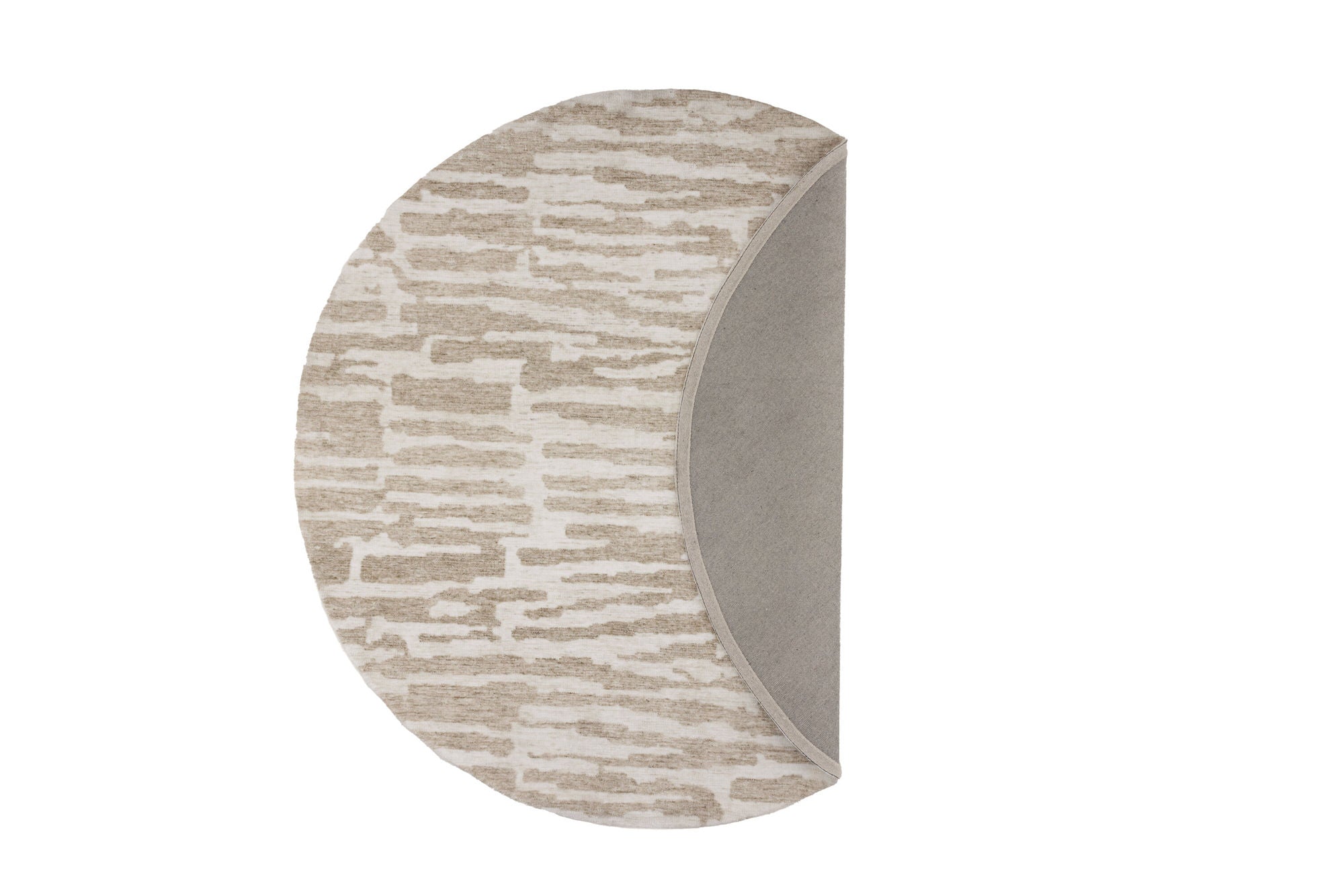 Venture Home - Milos Micropolyester - 200x200 - Rund - Vit/Beige