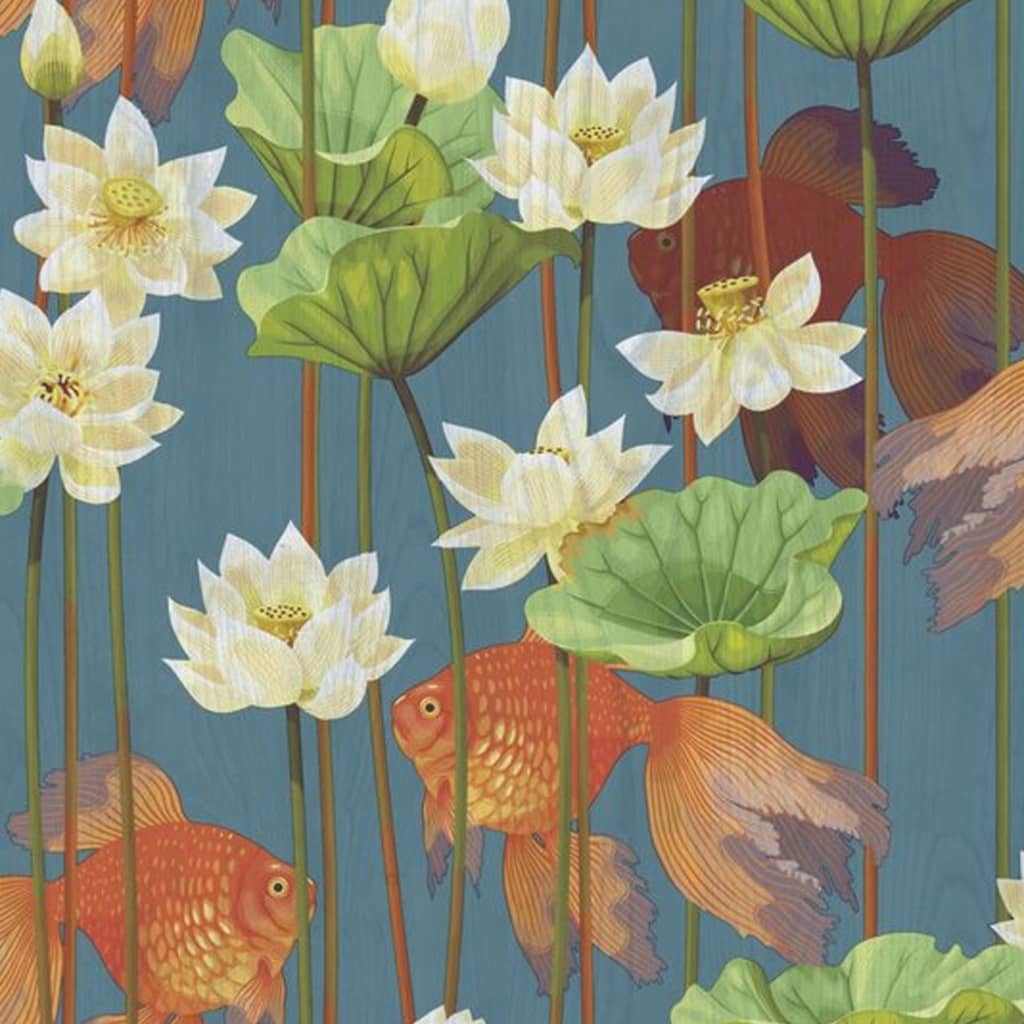 DUTCH WALLCOVERINGS Tapet fisk/blomma