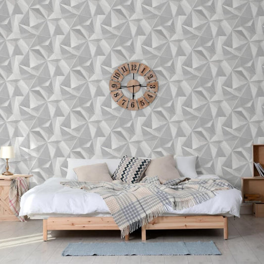 DUTCH WALLCOVERINGS Tapet Onyx ljusgrå