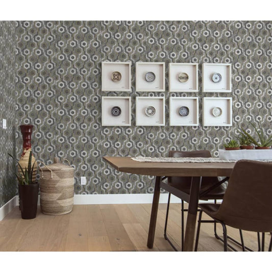 DUTCH WALLCOVERINGS Tapet Galactic  och brun