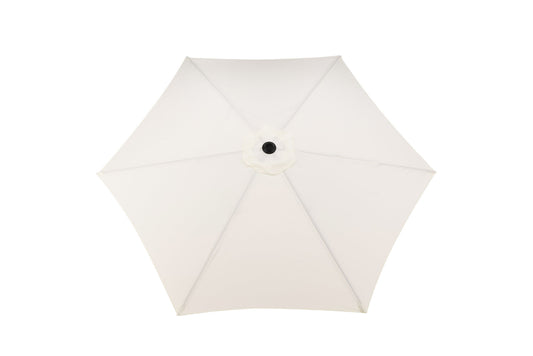 Venture Home Leeds Parasol - 3m - Grå Alu / Ecru Tyg