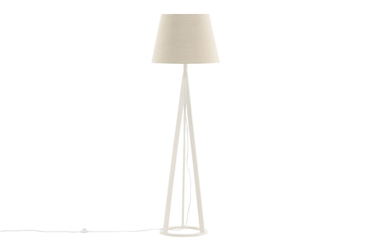 Venture Home -Kona -Golvlampa - Vit/Linne - Klassisk Stil