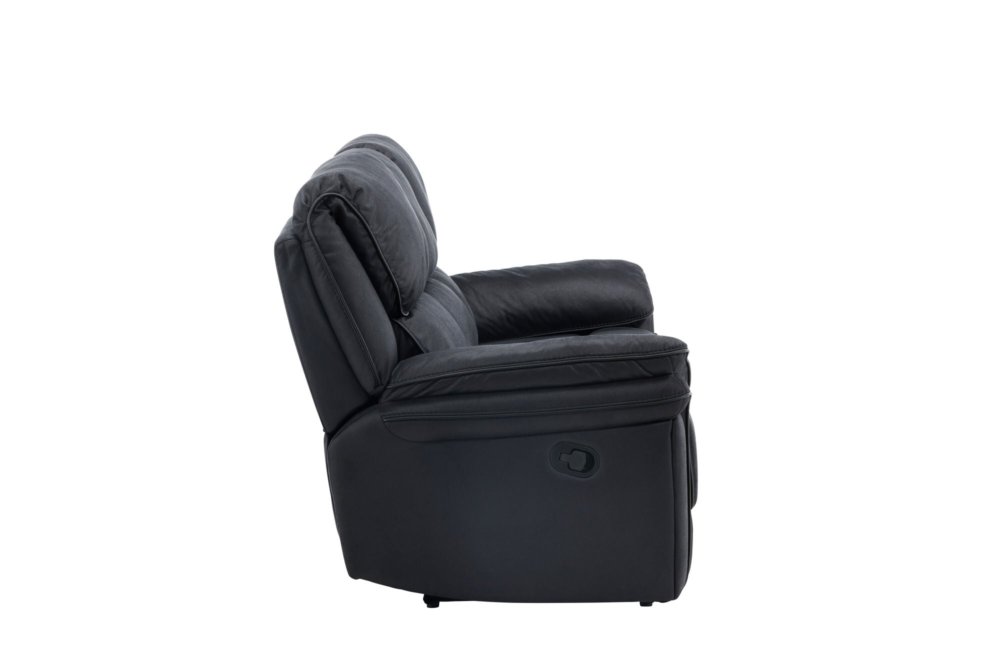 Venture Home Saranda Recliner 3-sitssoffa - Svart Mikrofiber