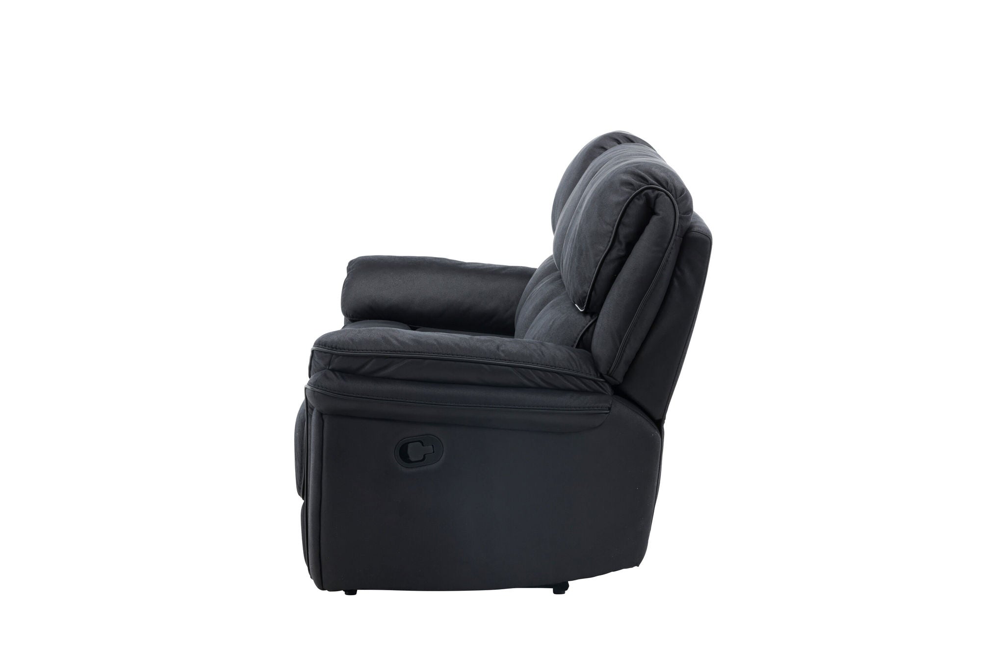 Venture Home Saranda Recliner 3-sitssoffa - Svart Mikrofiber