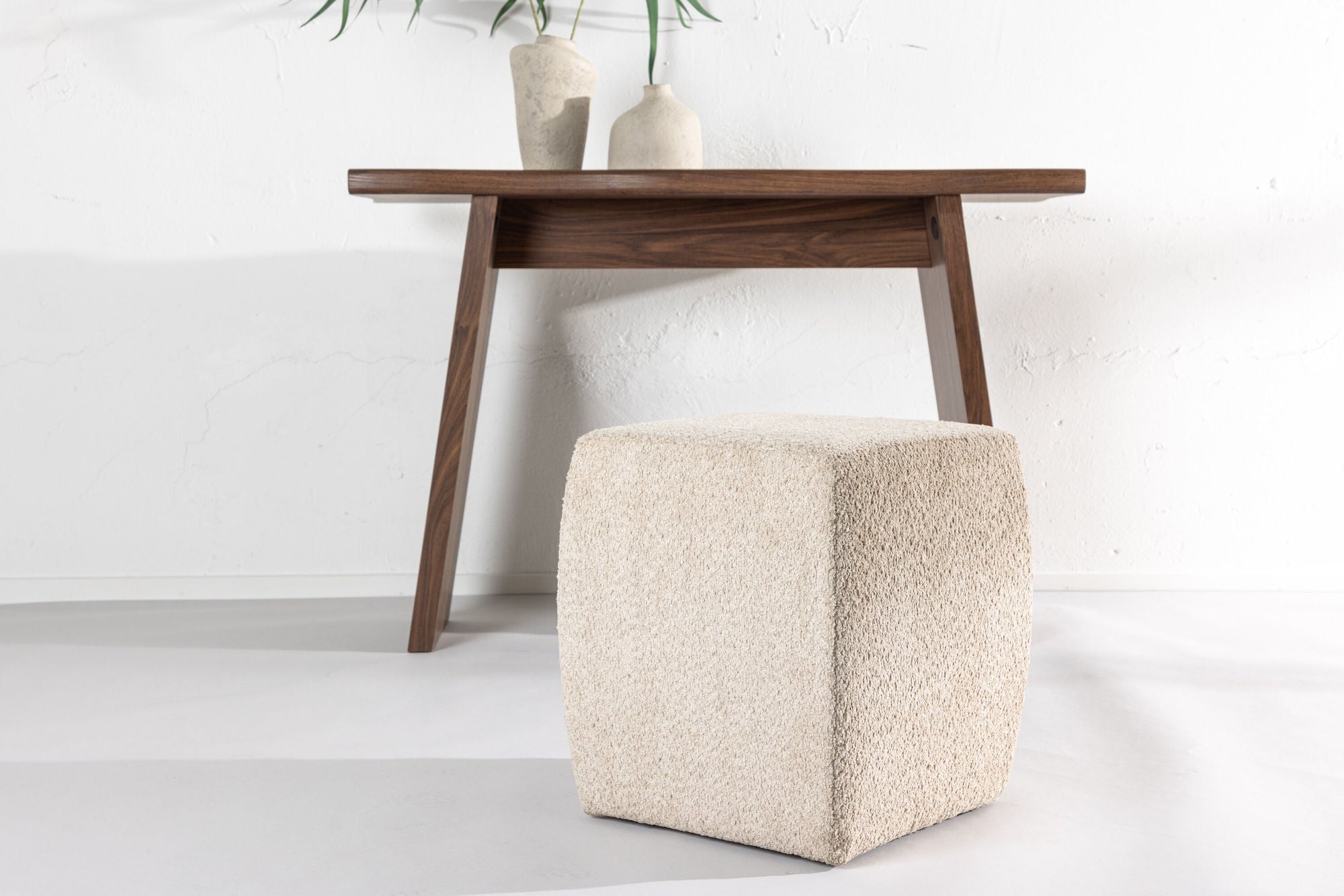 Venture Home Neapel Puff - Beige / Beige Boucle Sittmöbel