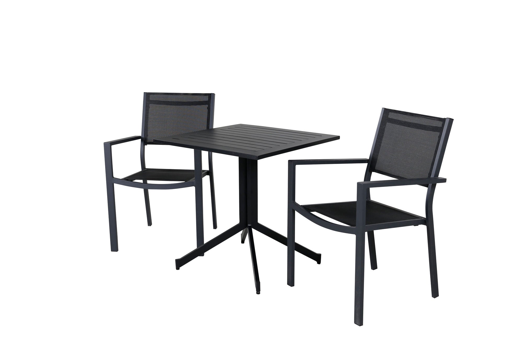 Venture Home - Way Cafébord 70*70 Med Copacabana Stolar Black/Black_2