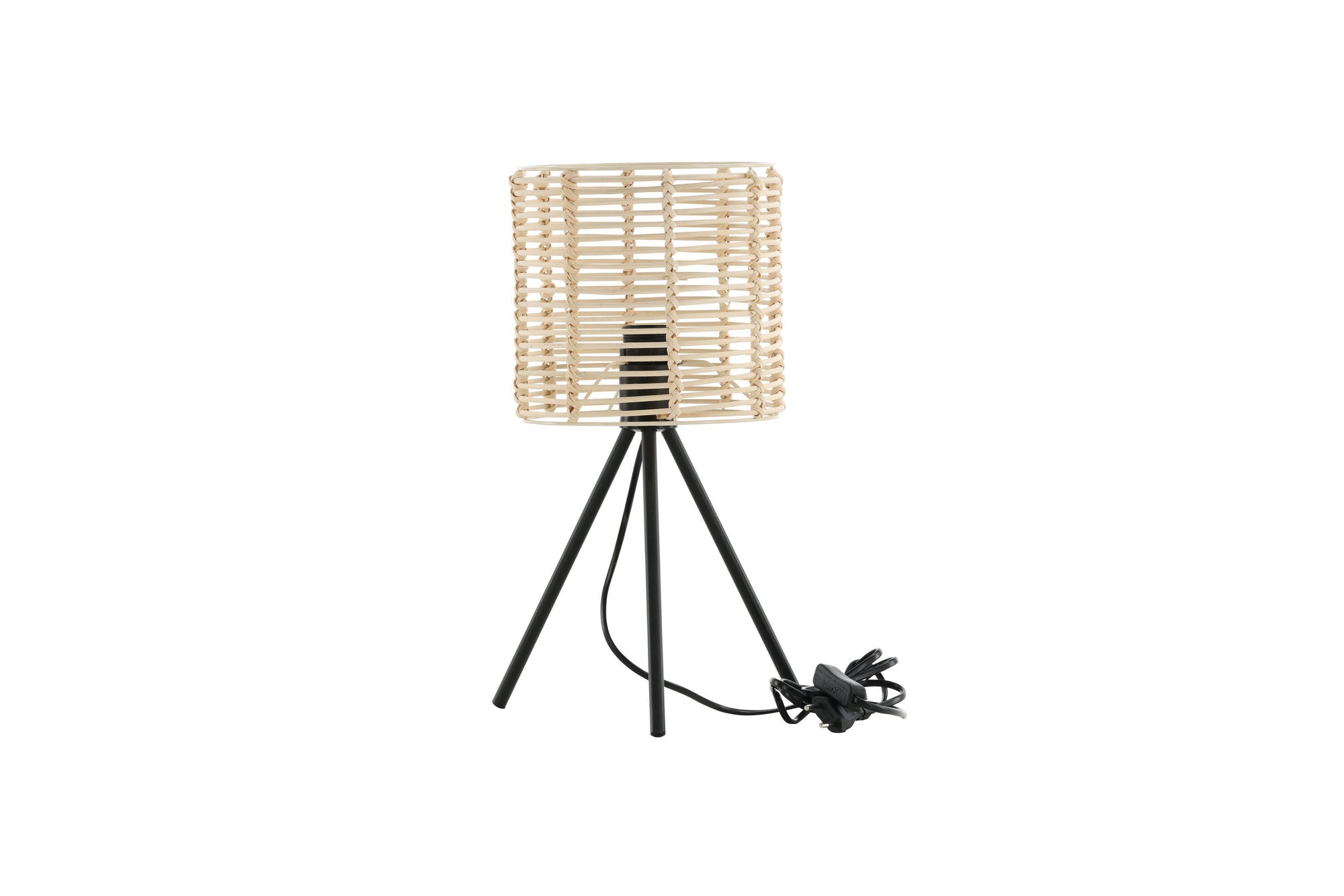 Venture Home - Fence - Bordslampa - Svart/Naturlig Rattan