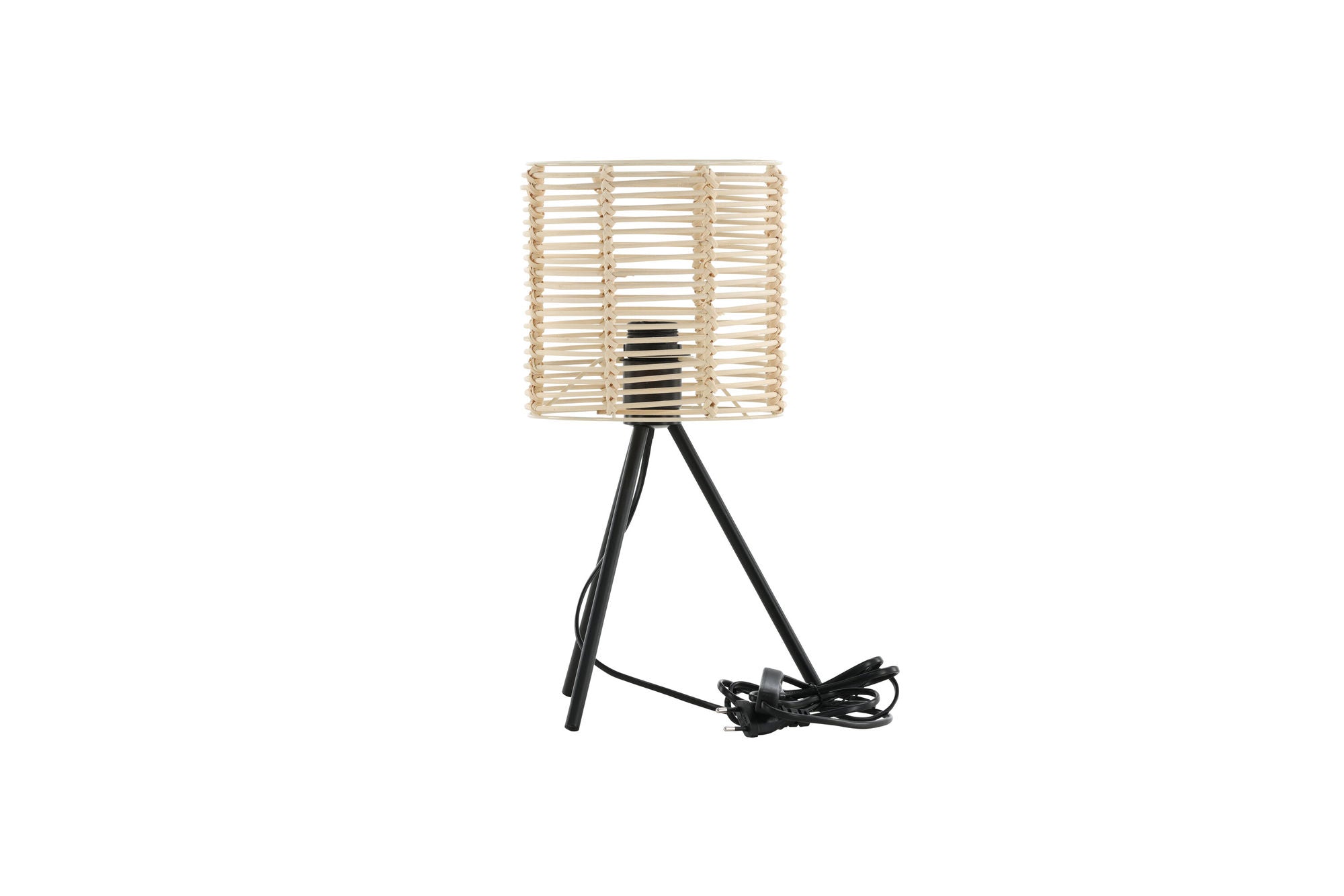 Venture Home - Fence - Bordslampa - Svart/Naturlig Rattan