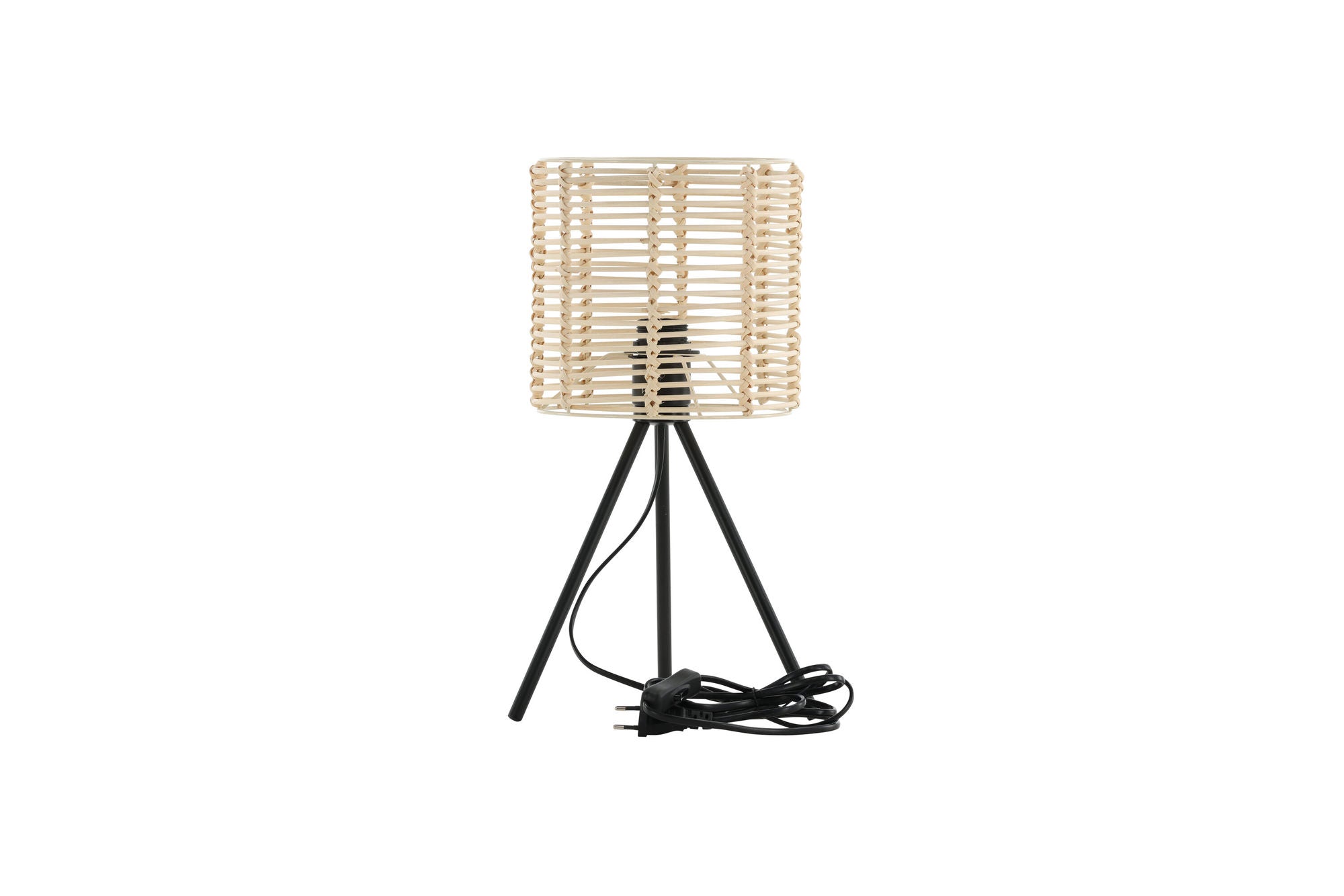 Venture Home - Fence - Bordslampa - Svart/Naturlig Rattan