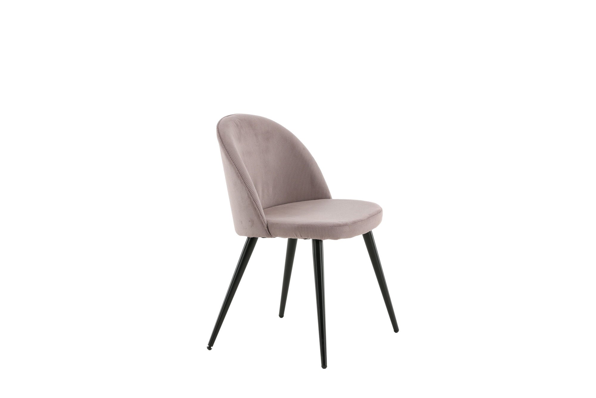 Venture Home - Velvet Matstol 2-pack - Manchester - Svart / Gammelrosa