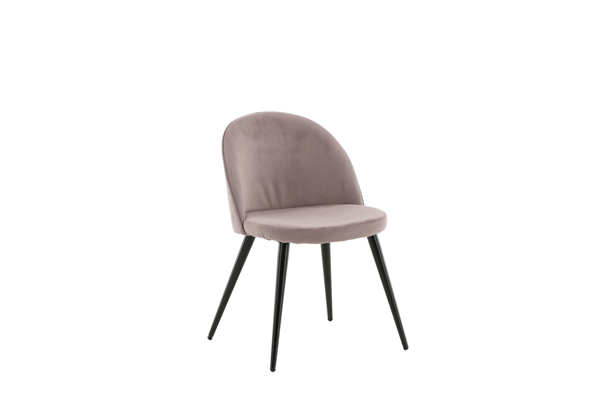 Venture Home - Velvet Matstol 2-pack - Manchester - Svart / Gammelrosa