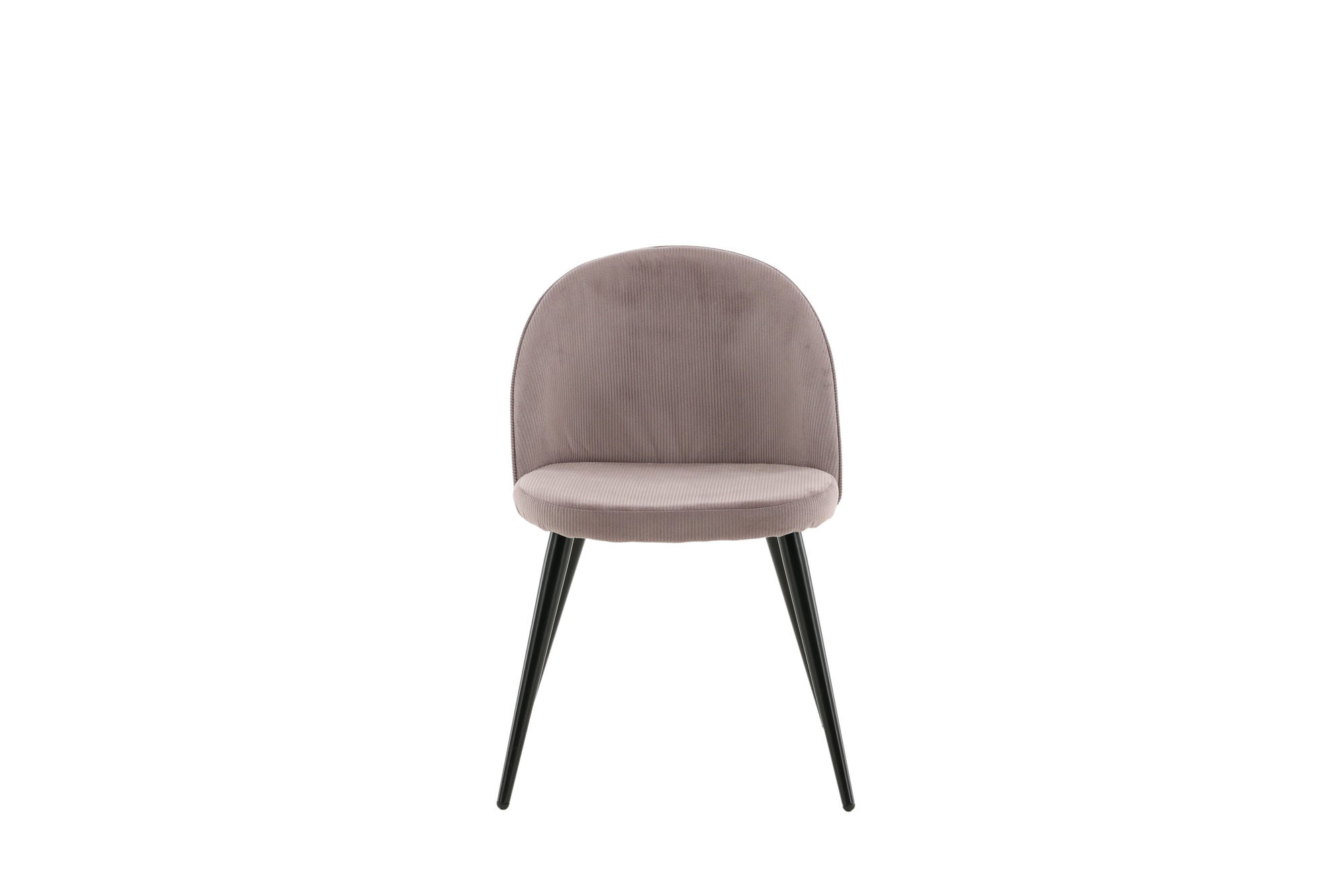 Venture Home - Velvet Matstol 2-pack - Manchester - Svart / Gammelrosa