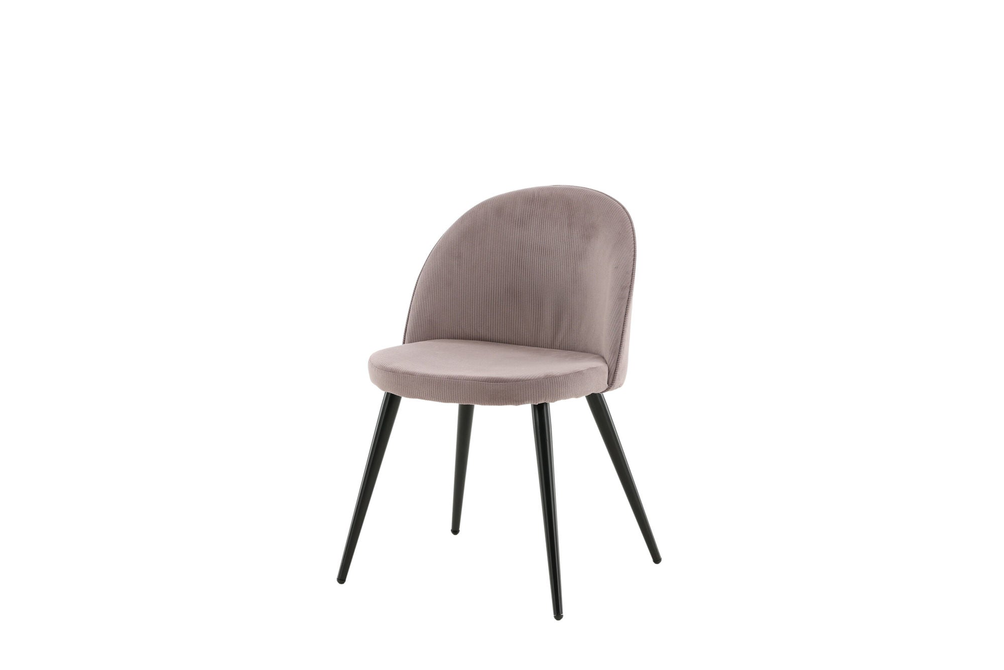 Venture Home - Velvet Matstol 2-pack - Manchester - Svart / Gammelrosa