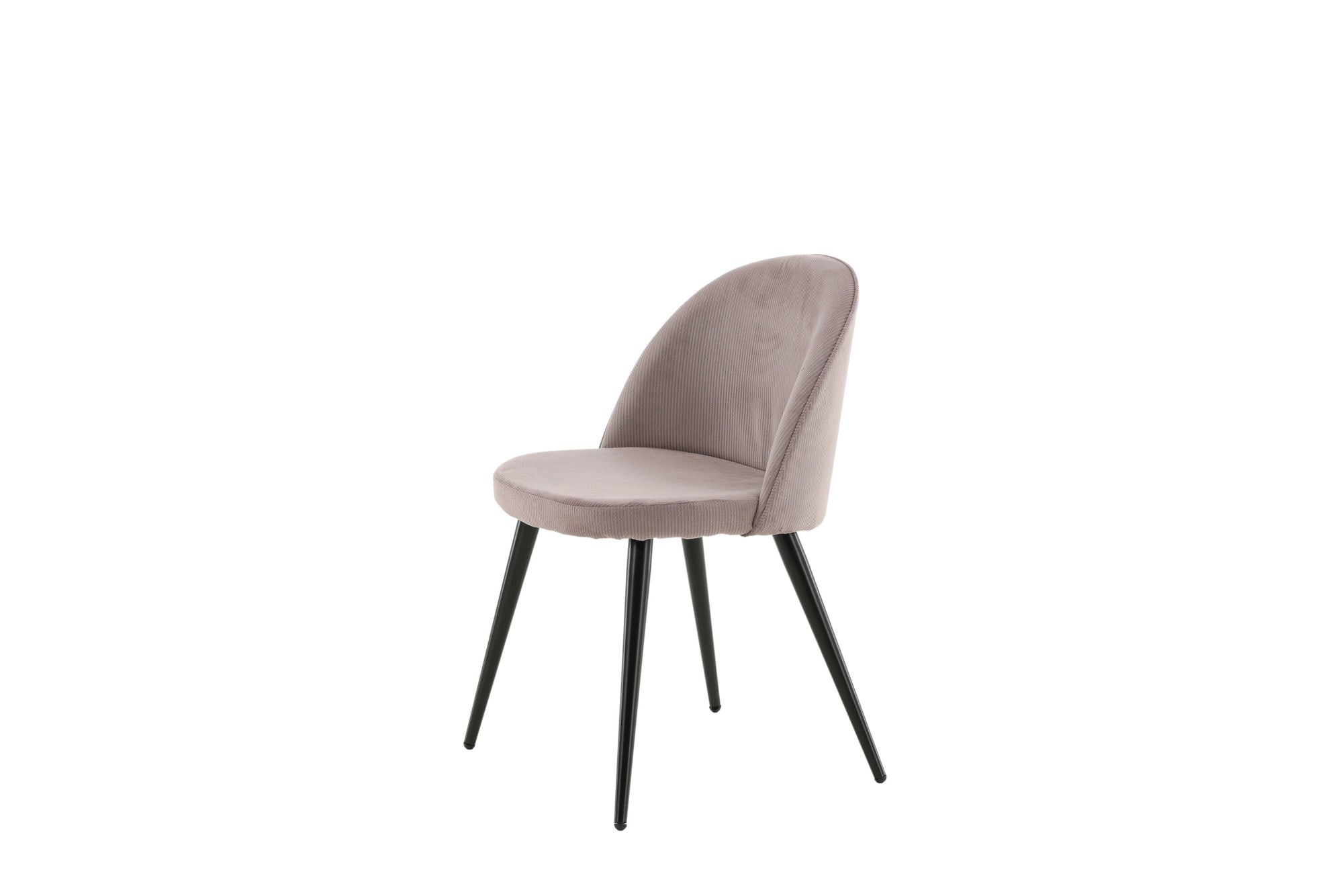 Venture Home - Velvet Matstol 2-pack - Manchester - Svart / Gammelrosa