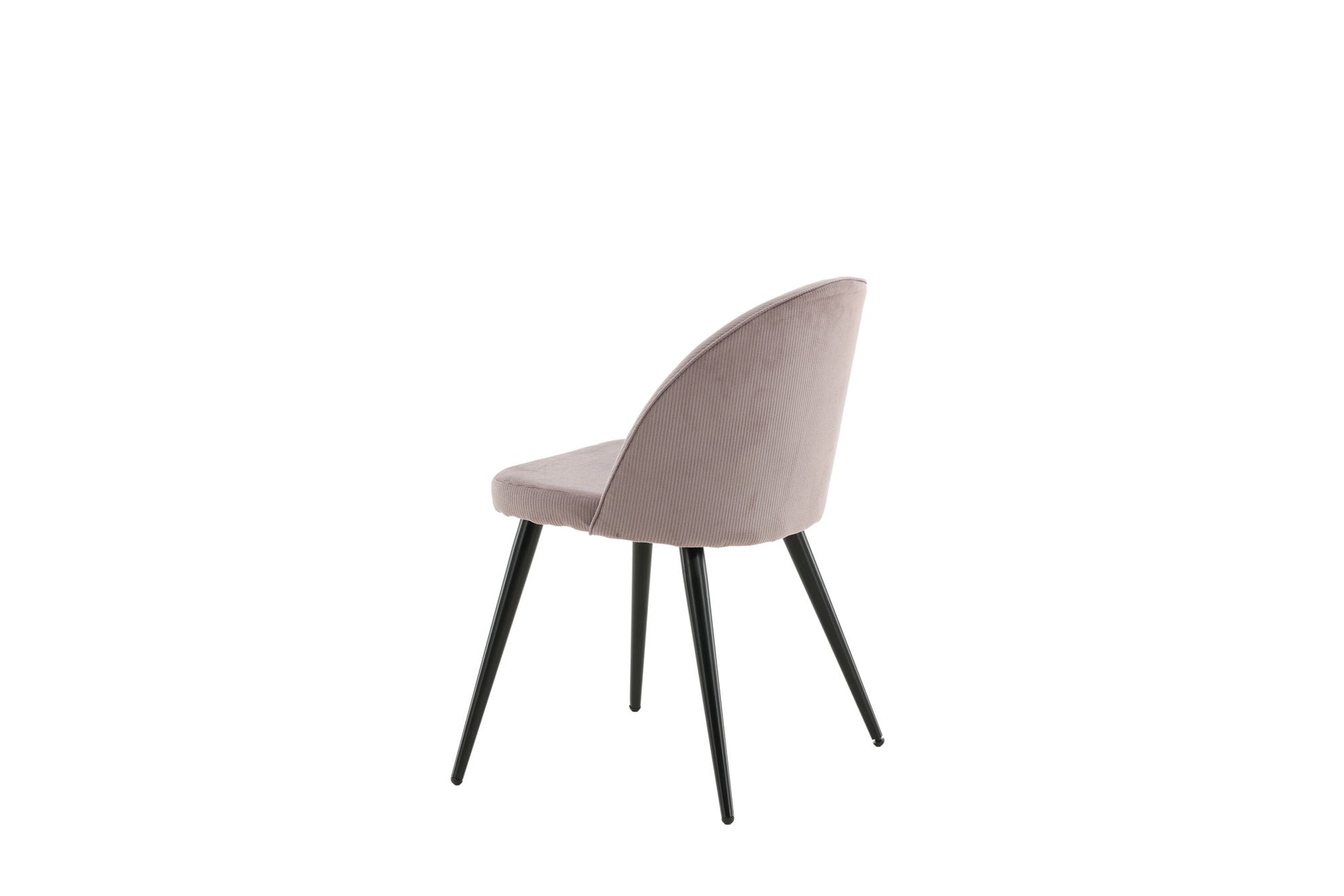 Venture Home - Velvet Matstol 2-pack - Manchester - Svart / Gammelrosa