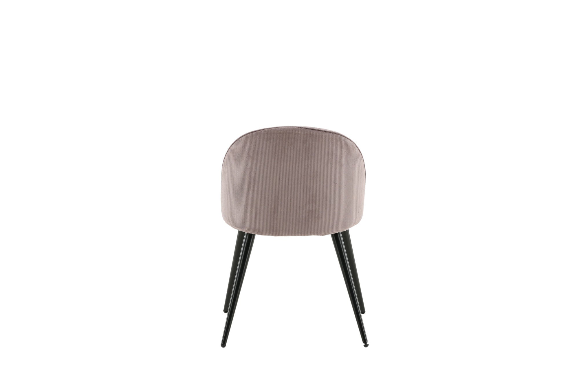 Venture Home - Velvet Matstol 2-pack - Manchester - Svart / Gammelrosa