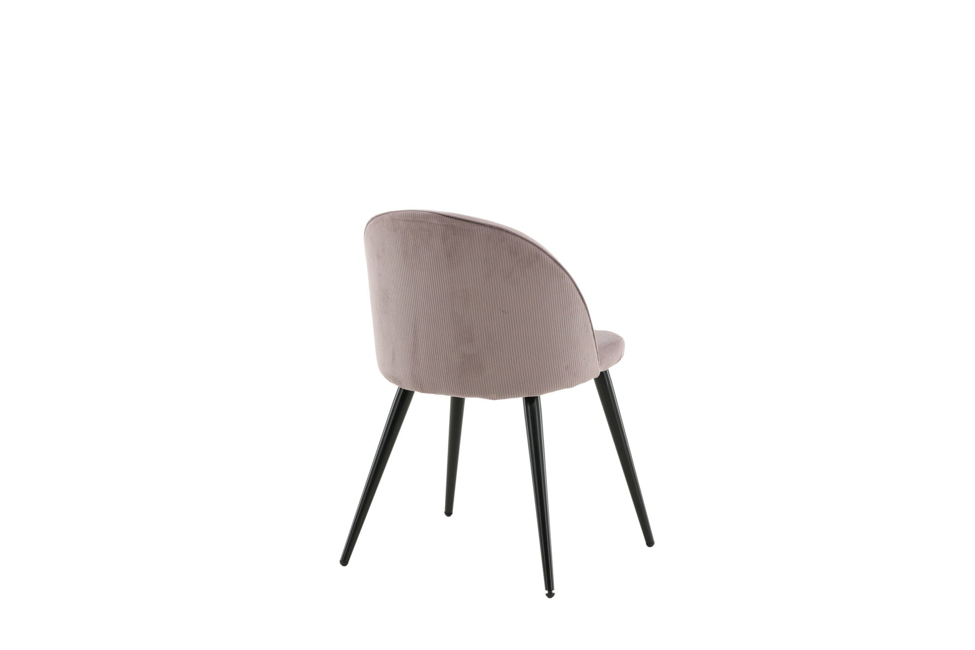 Venture Home - Velvet Matstol 2-pack - Manchester - Svart / Gammelrosa