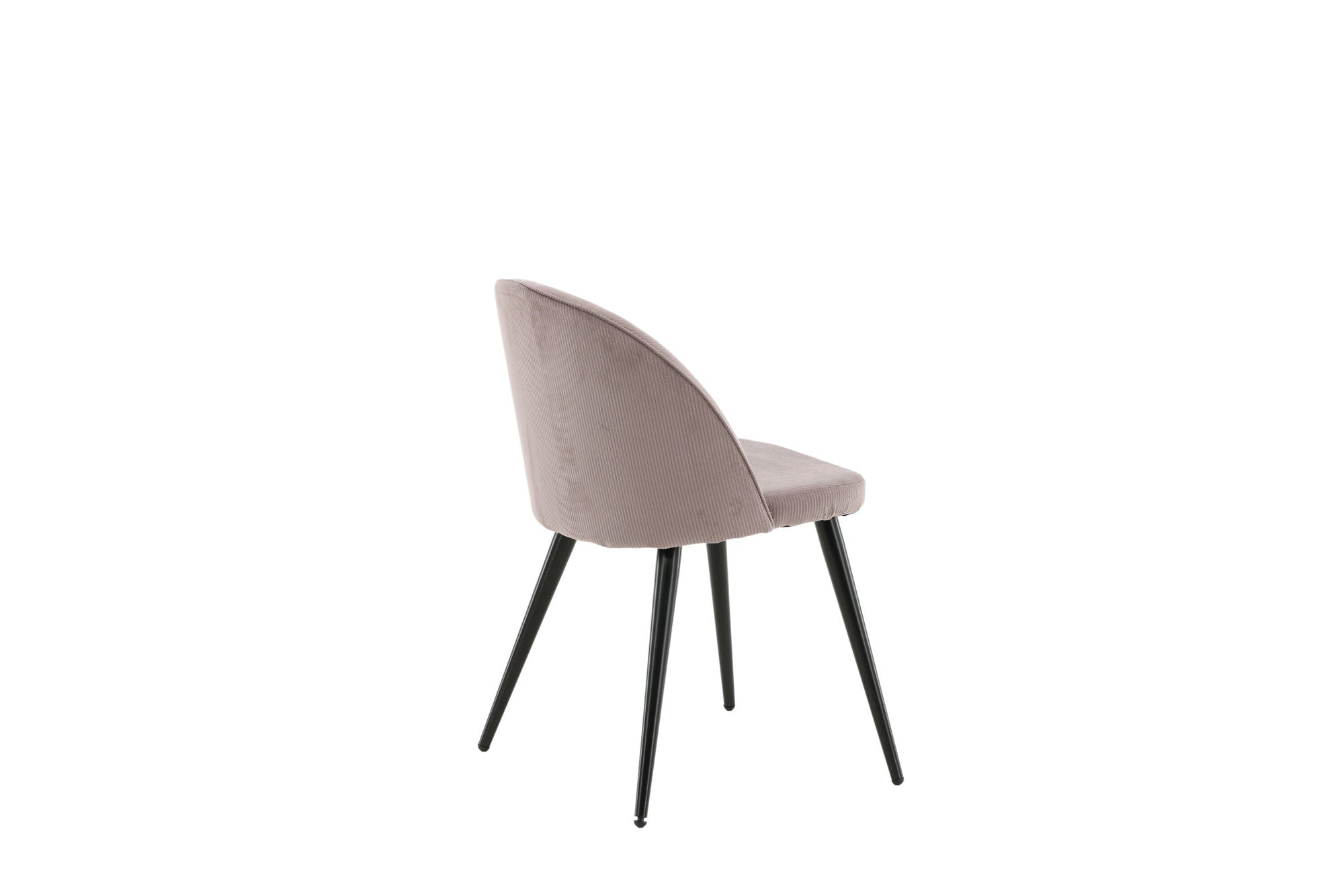 Venture Home - Velvet Matstol 2-pack - Manchester - Svart / Gammelrosa