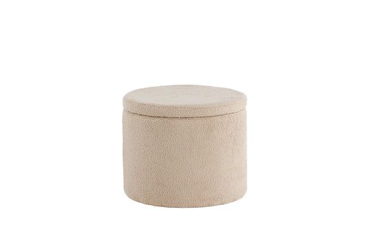 Venture Home Dunken Pouf - Beige Teddy Med Förvaring