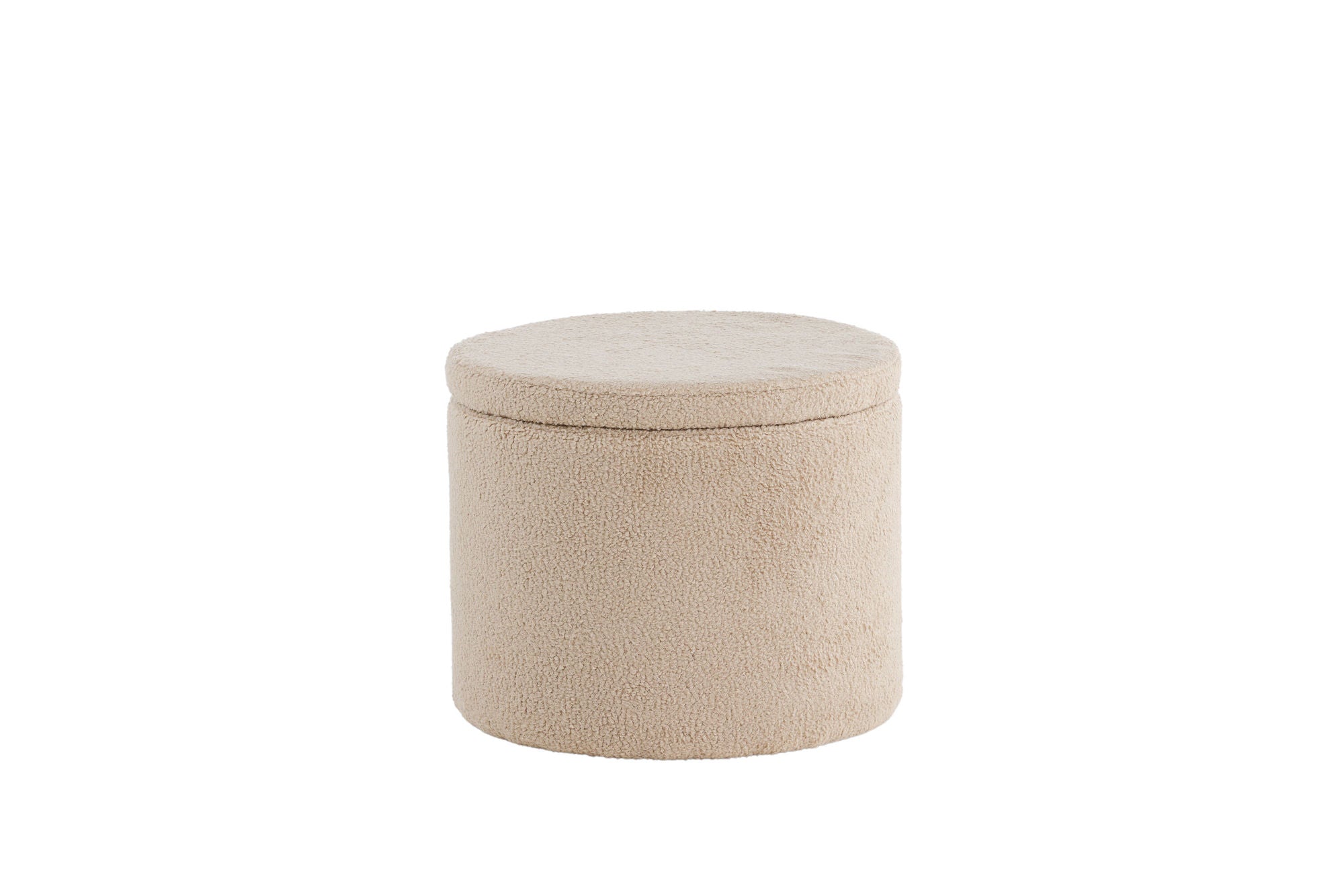 Venture Home Dunken Pouf - Beige Teddy Med Förvaring