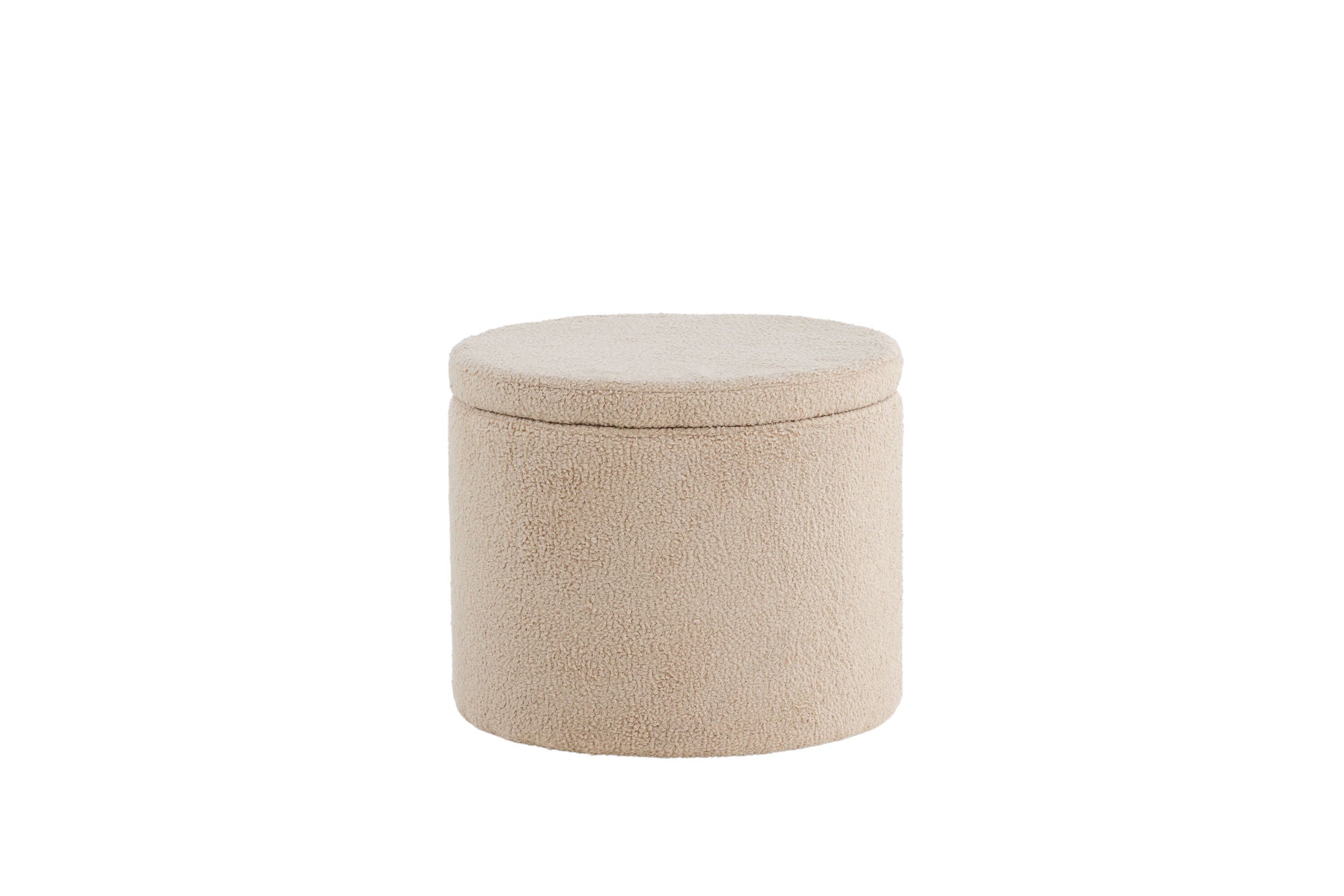 Venture Home Dunken Pouf - Beige Teddy Med Förvaring