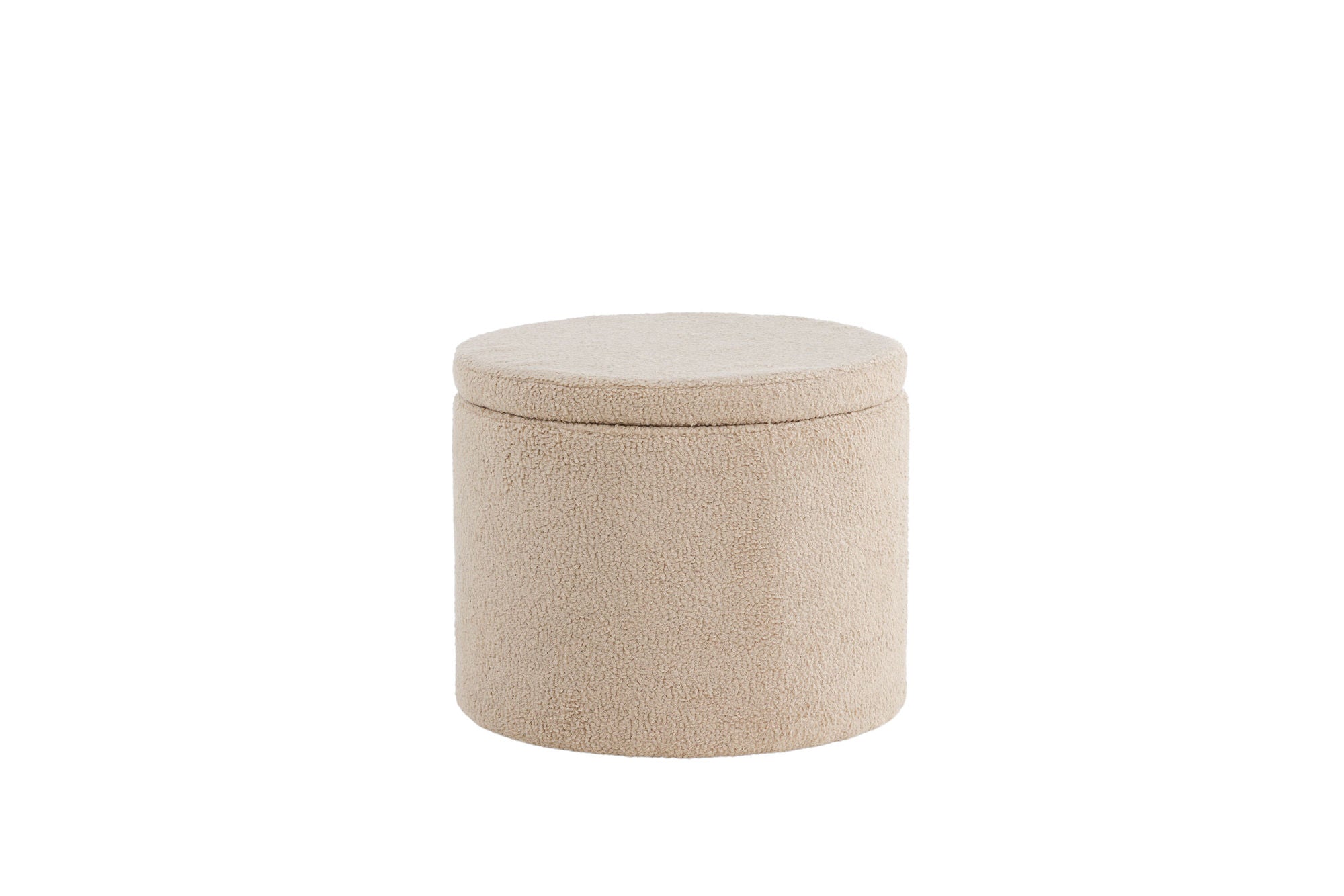 Venture Home Dunken Pouf - Beige Teddy Med Förvaring