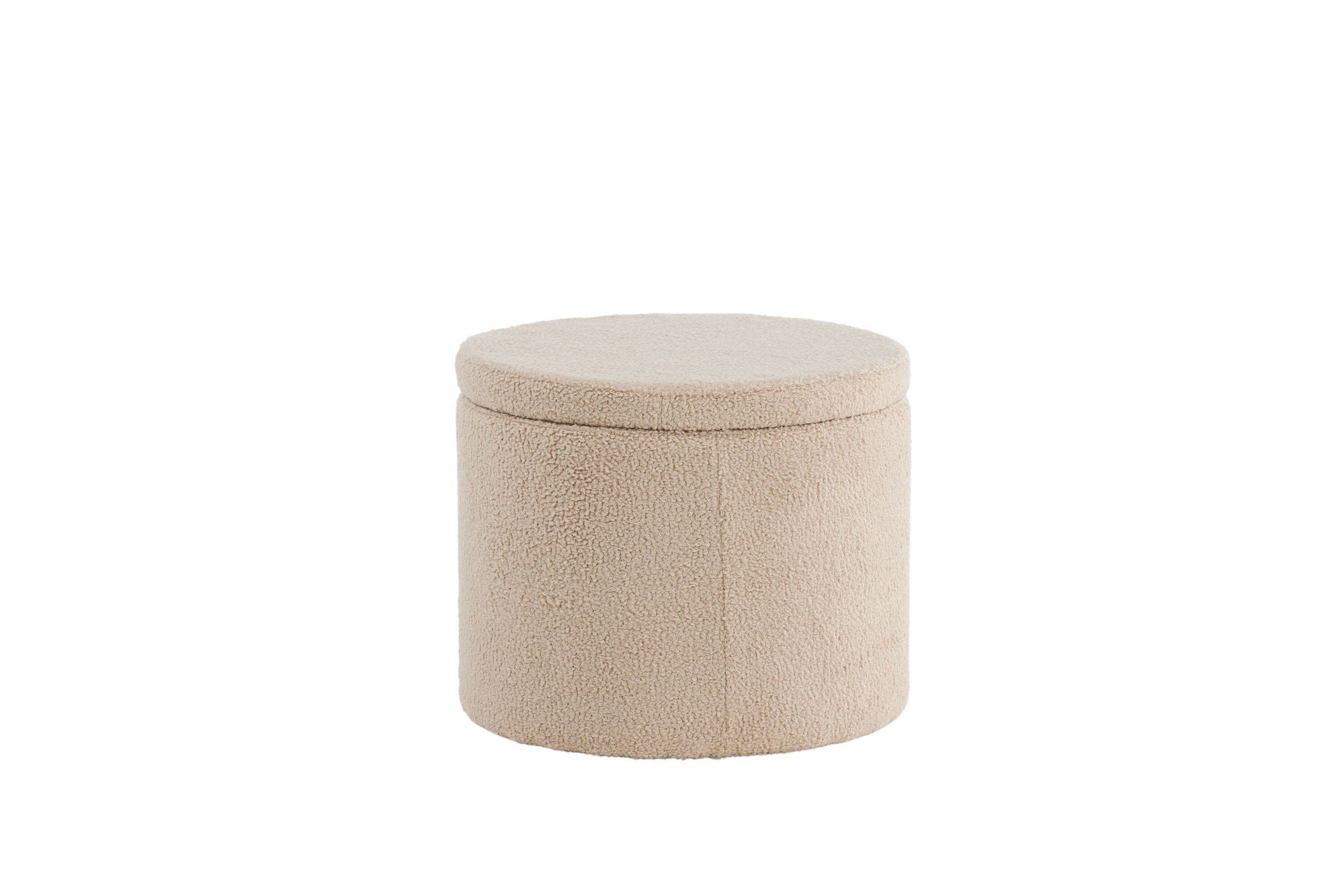 Venture Home Dunken Pouf - Beige Teddy Med Förvaring