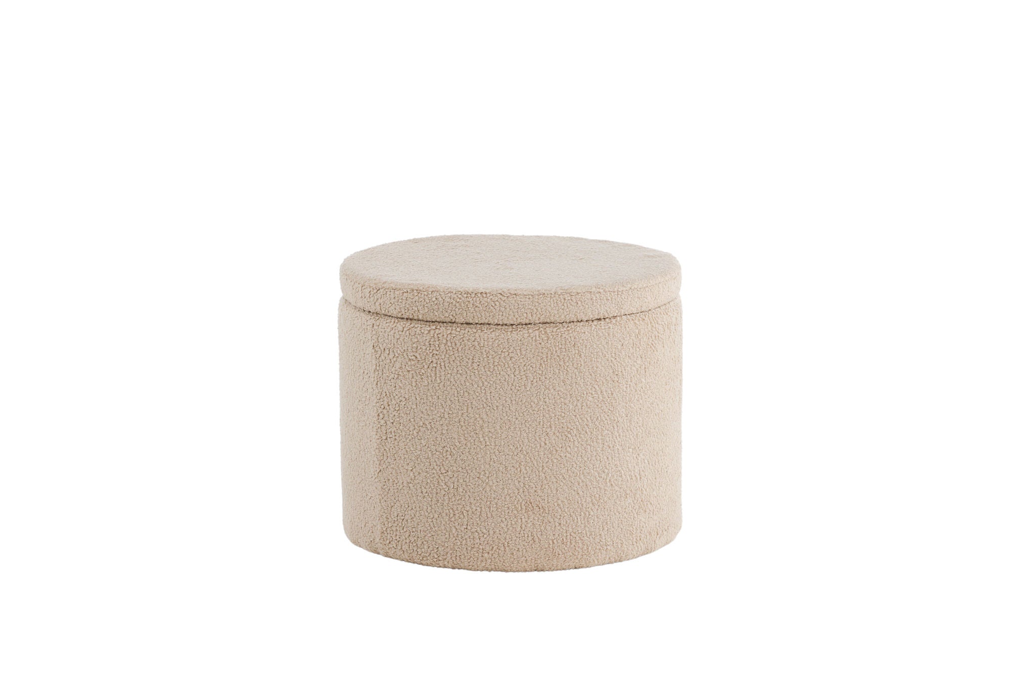 Venture Home Dunken Pouf - Beige Teddy Med Förvaring