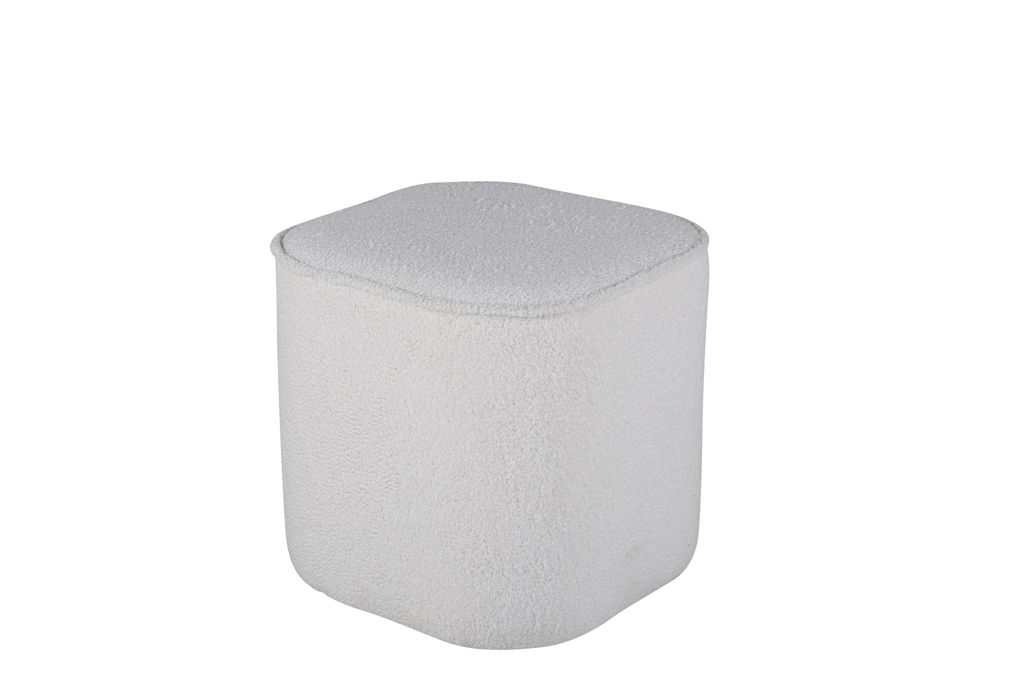 Venture Home Piff Pouf - Offwhite Teddy Sittpuff För Hemmet