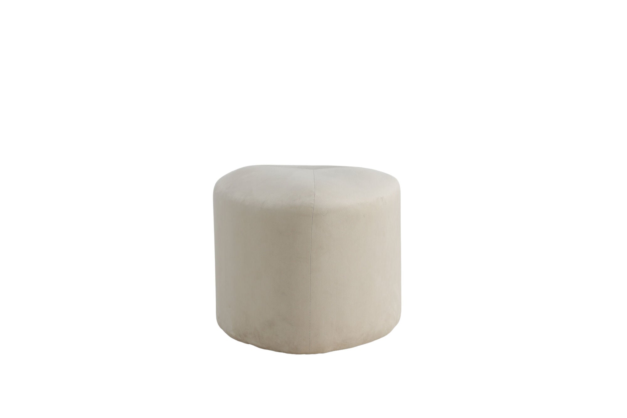 Venture Home Peg Pouf - Beige Sammet Sittpuff 41 cm