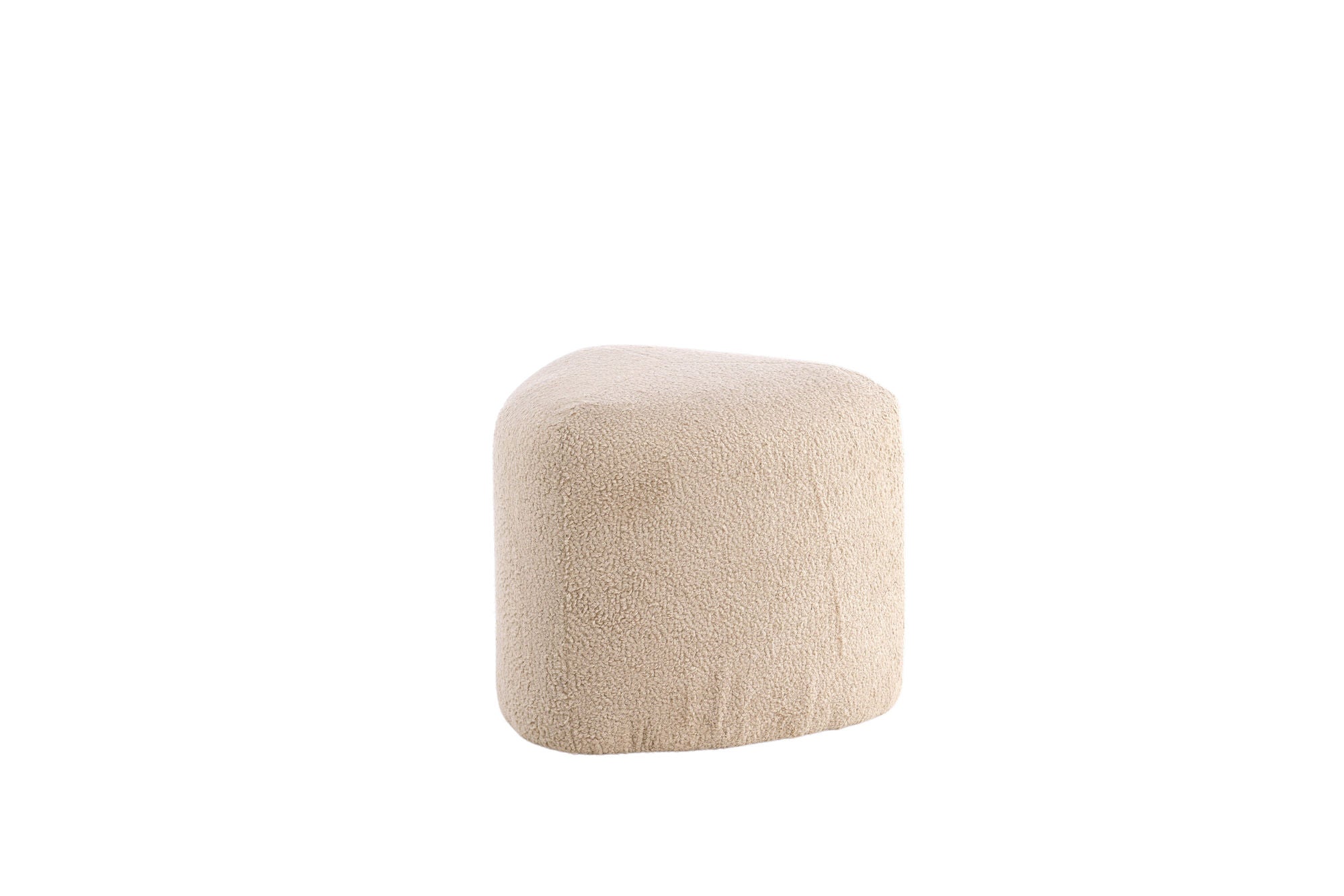 Venture Home Peg Pouf - Beige Teddy Sittpuff för Hemmet