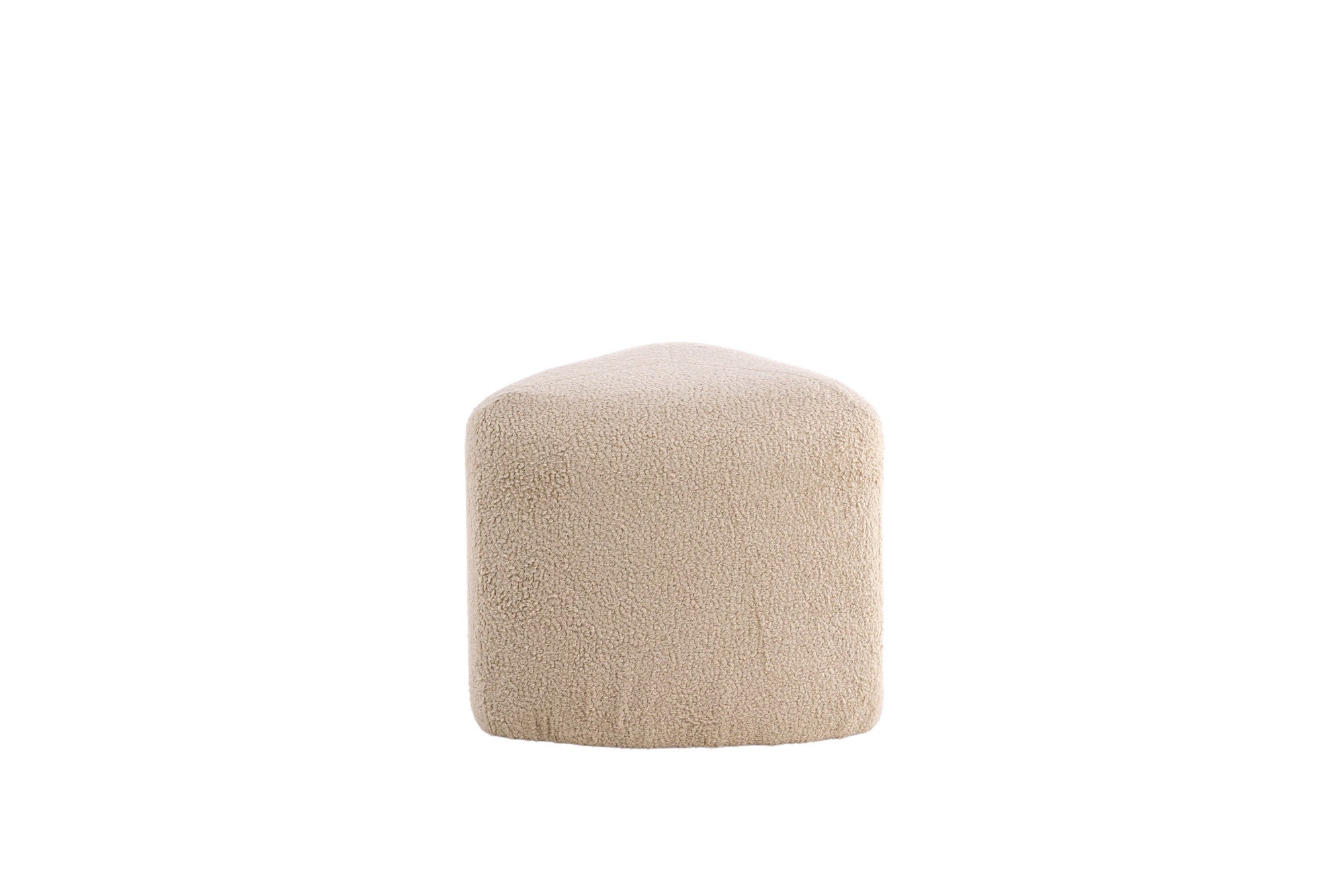 Venture Home Peg Pouf - Beige Teddy Sittpuff för Hemmet