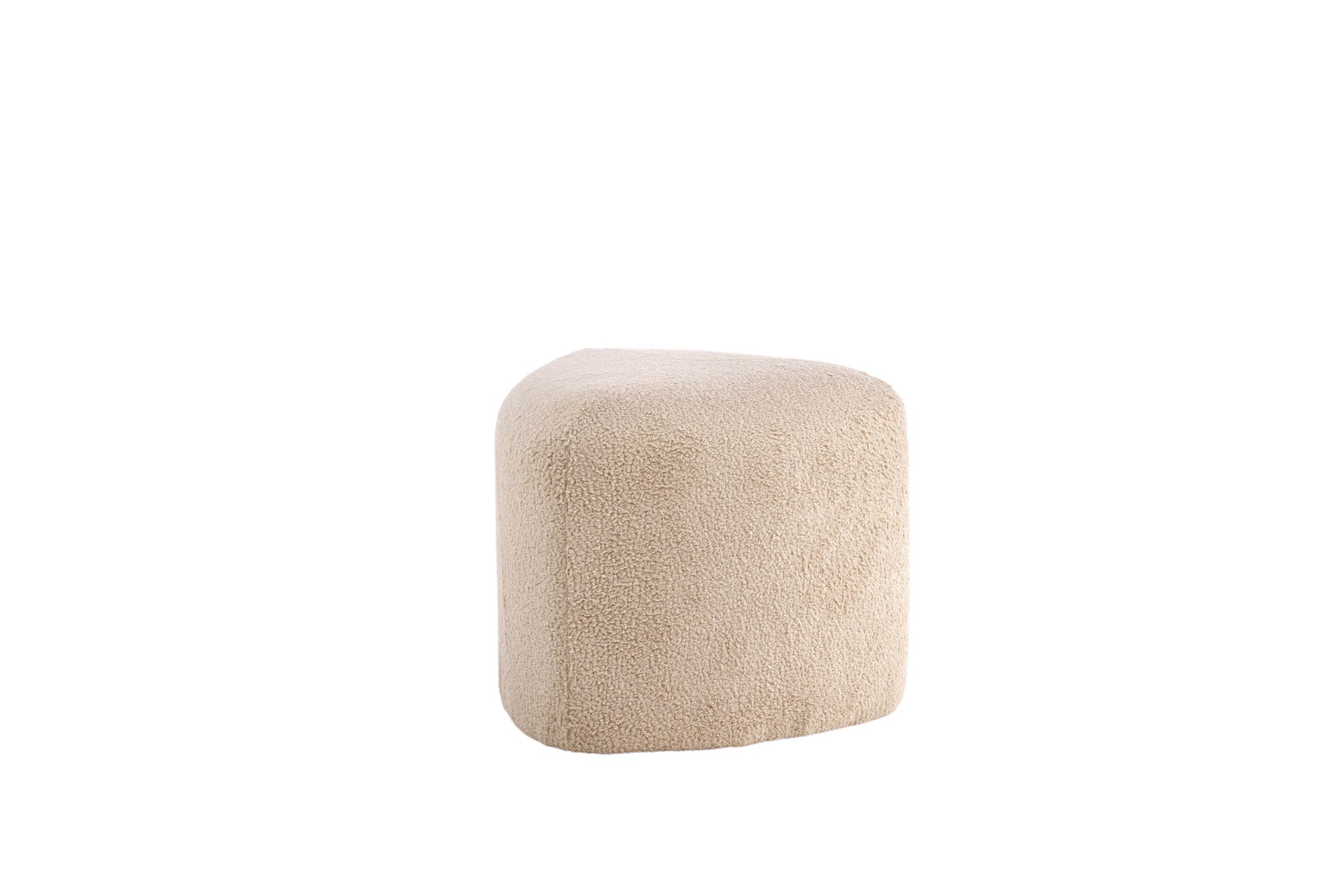 Venture Home Peg Pouf - Beige Teddy Sittpuff för Hemmet