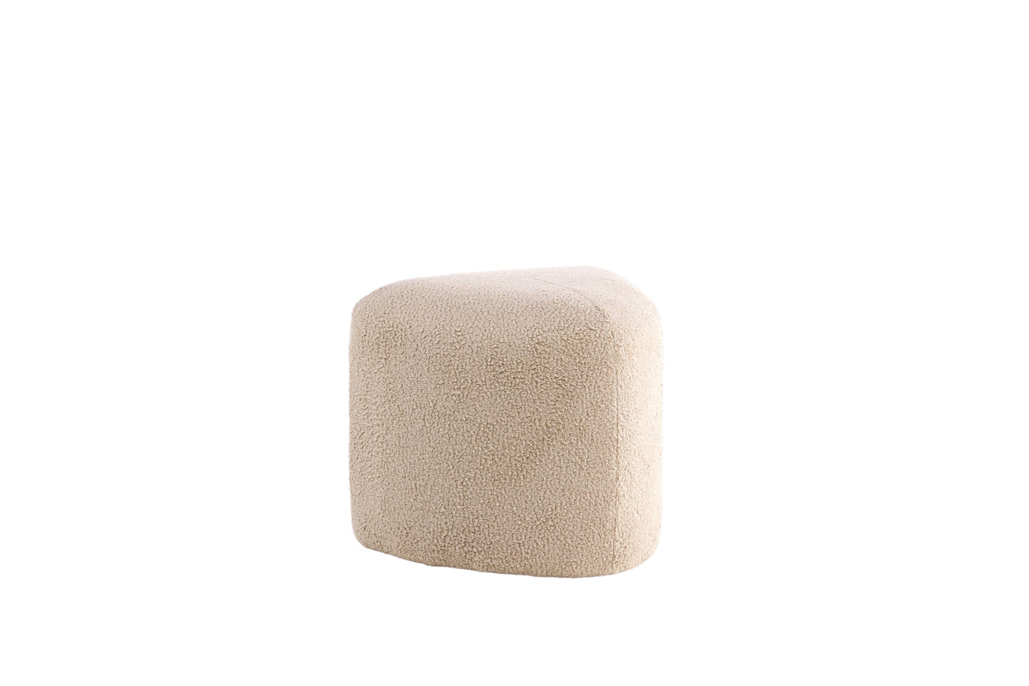 Venture Home Peg Pouf - Beige Teddy Sittpuff för Hemmet