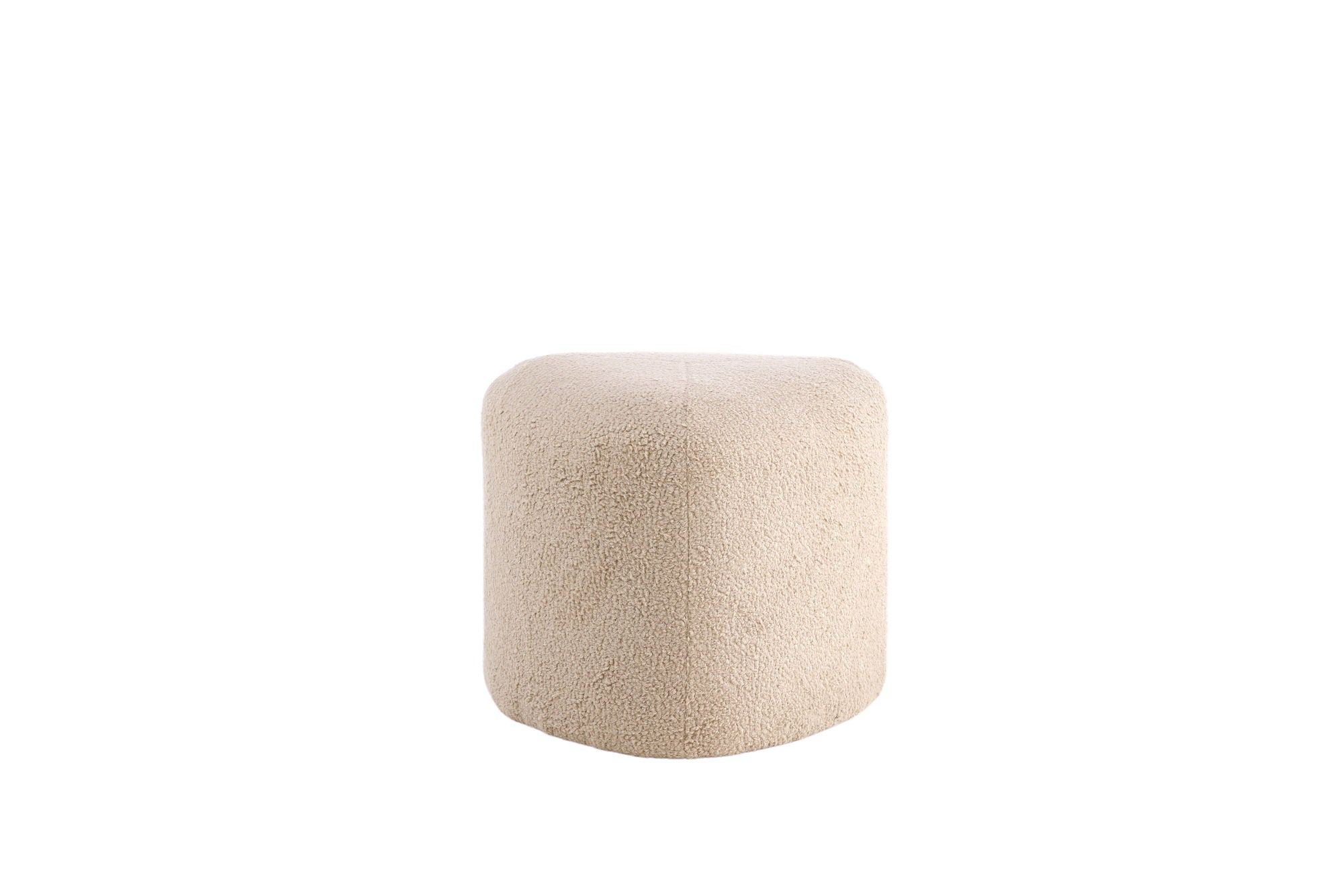 Venture Home Peg Pouf - Beige Teddy Sittpuff för Hemmet