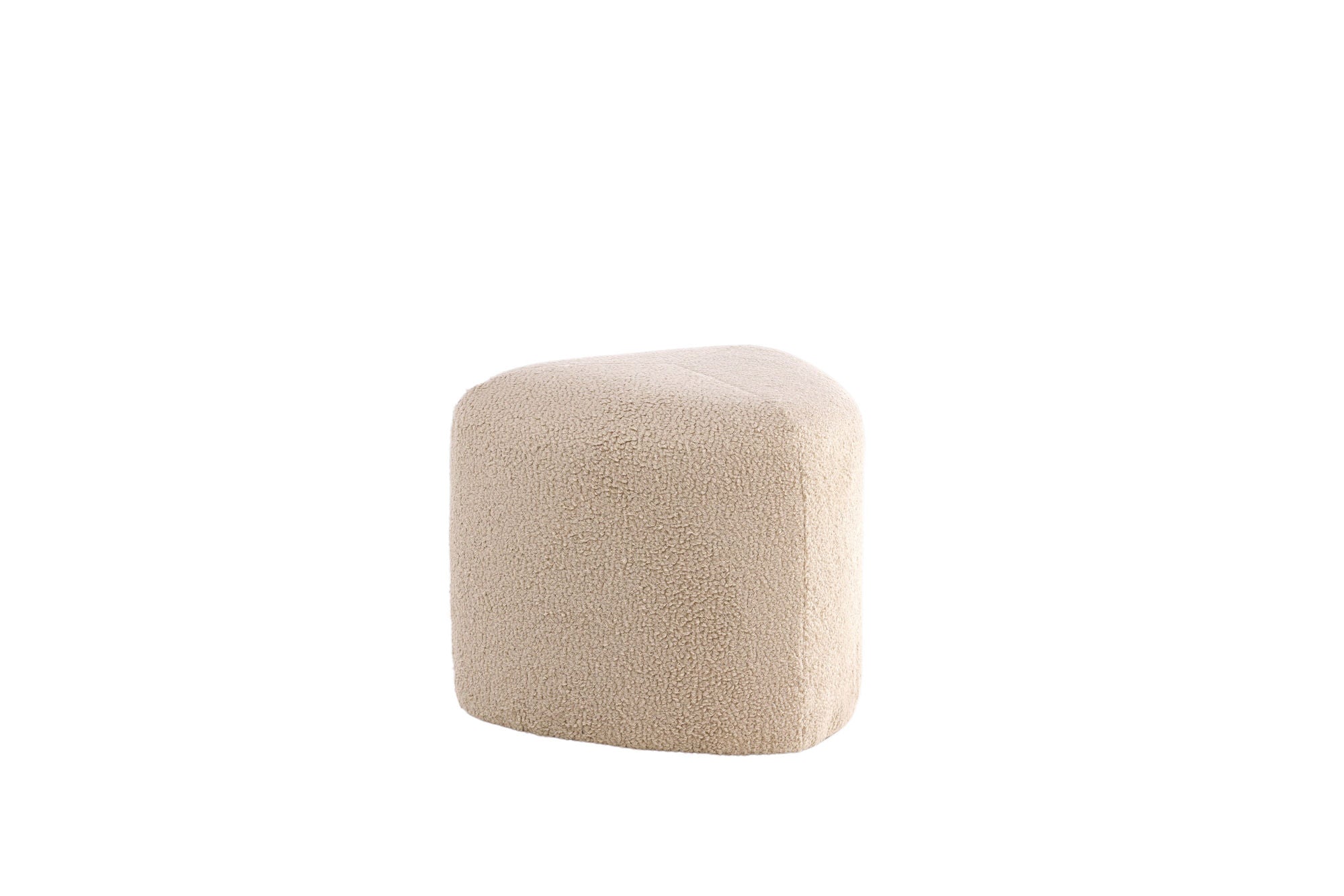 Venture Home Peg Pouf - Beige Teddy Sittpuff för Hemmet