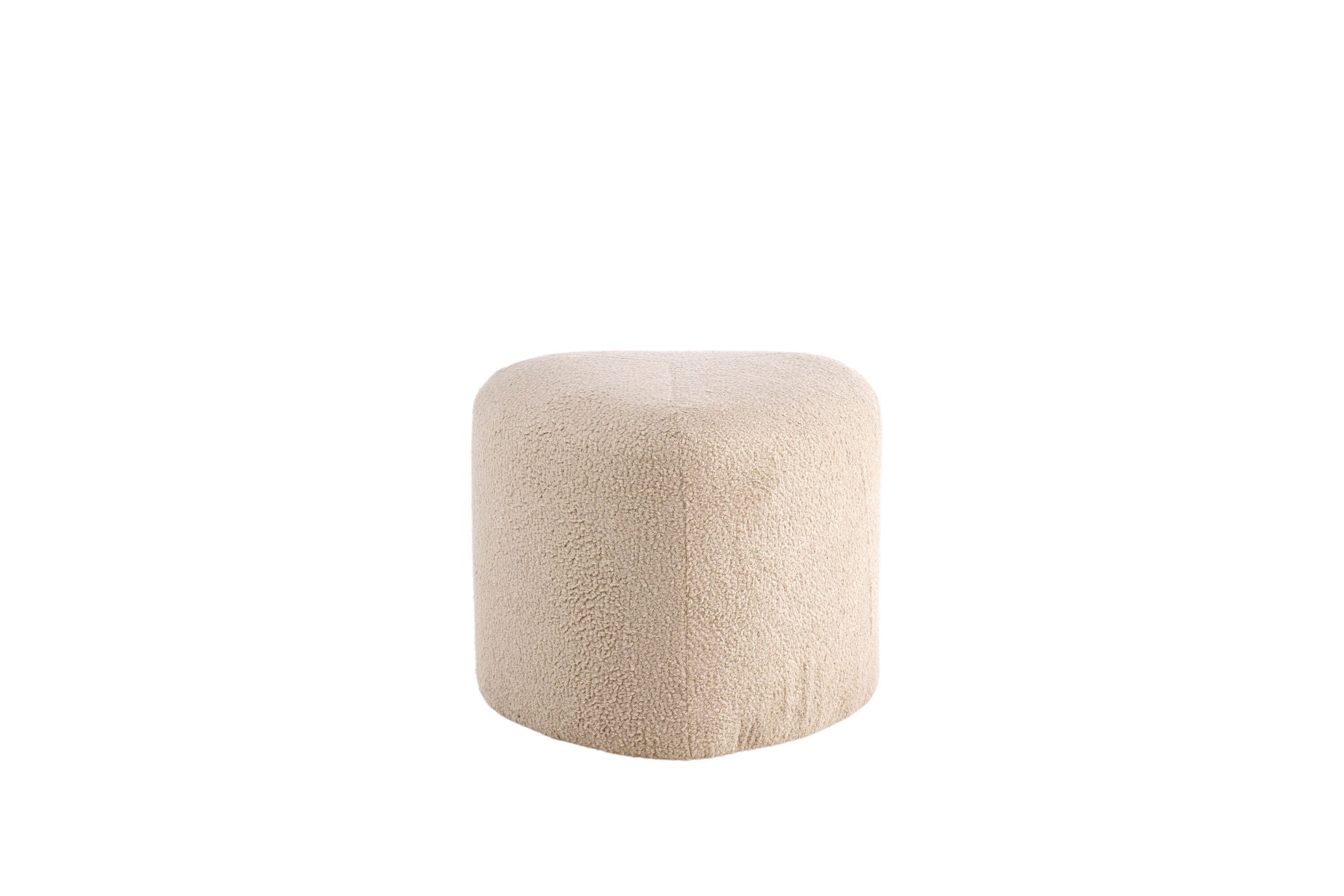 Venture Home Peg Pouf - Beige Teddy Sittpuff för Hemmet