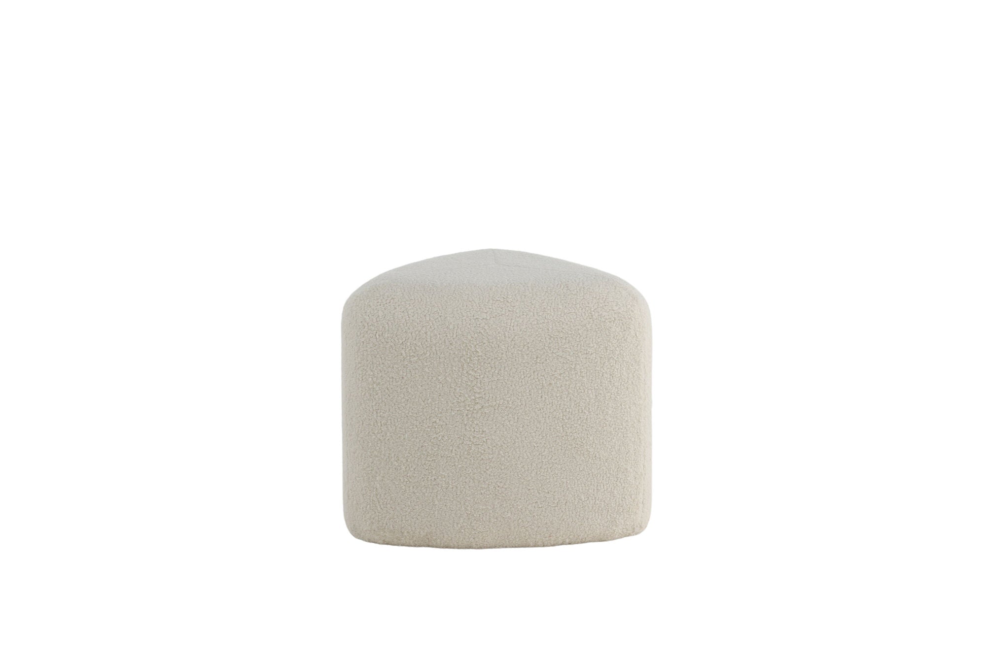 Venture Home Peg Pouf - Offwhite Teddy Sittpuff För Hemmet