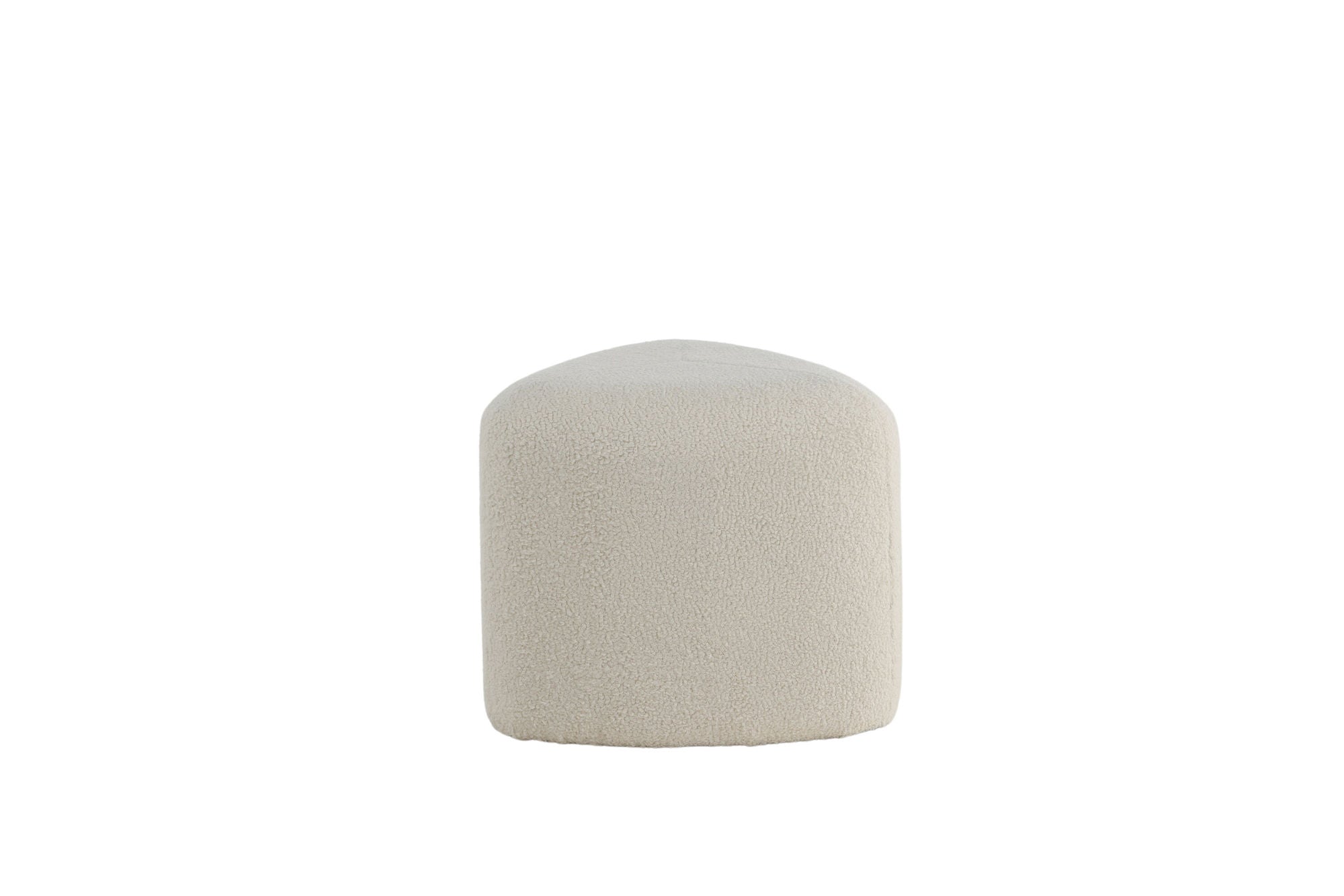 Venture Home Peg Pouf - Offwhite Teddy Sittpuff För Hemmet