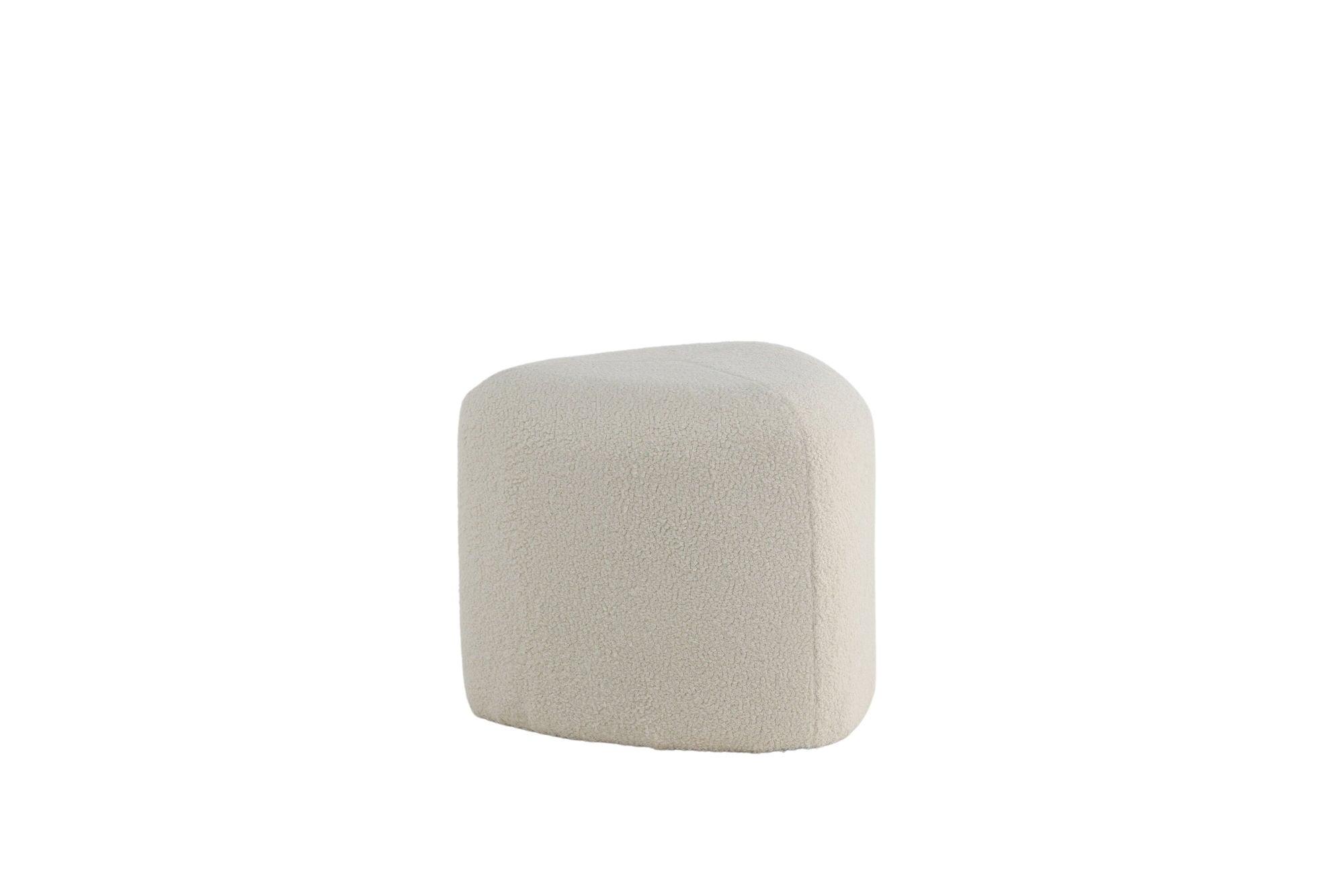 Venture Home Peg Pouf - Offwhite Teddy Sittpuff För Hemmet