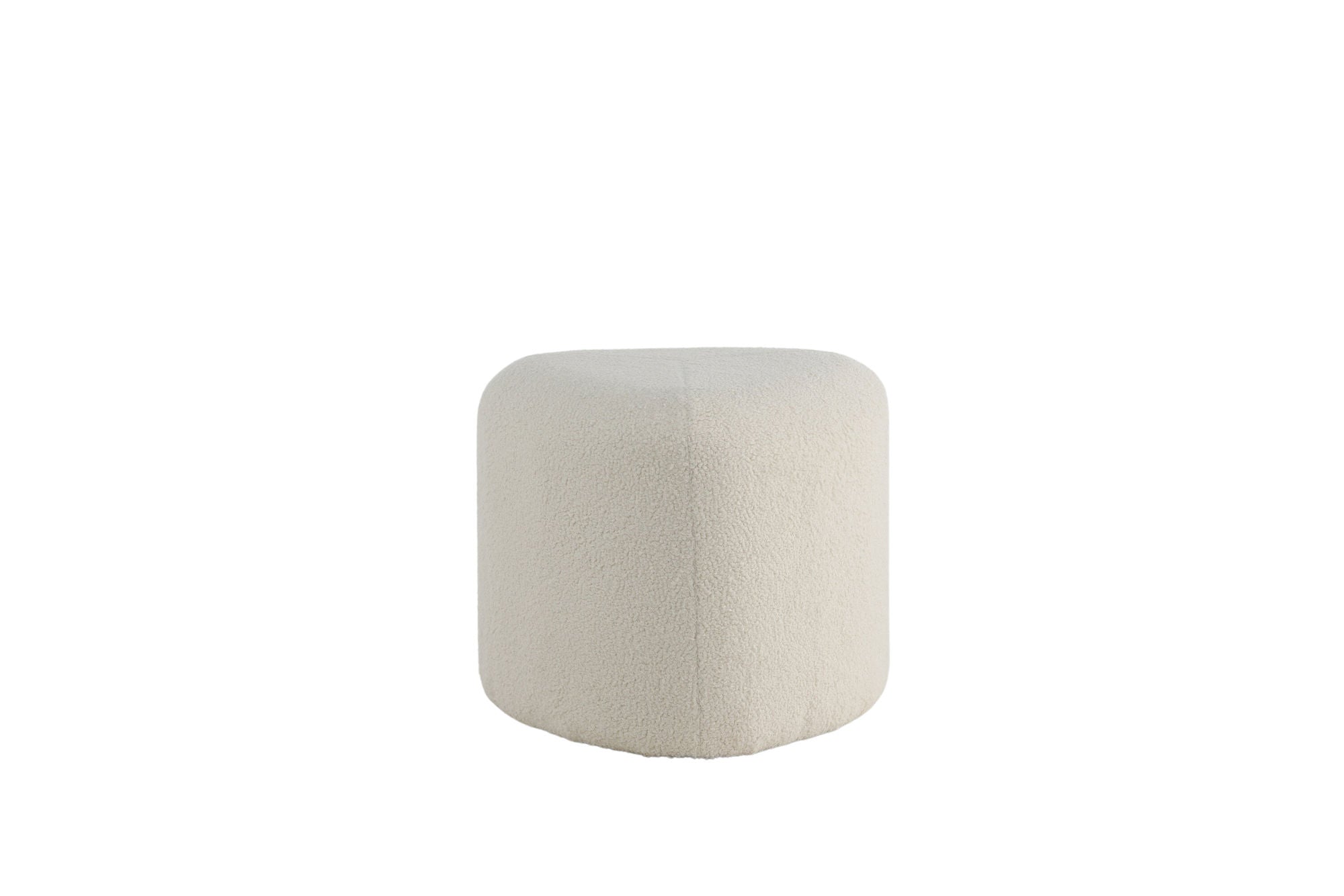 Venture Home Peg Pouf - Offwhite Teddy Sittpuff För Hemmet