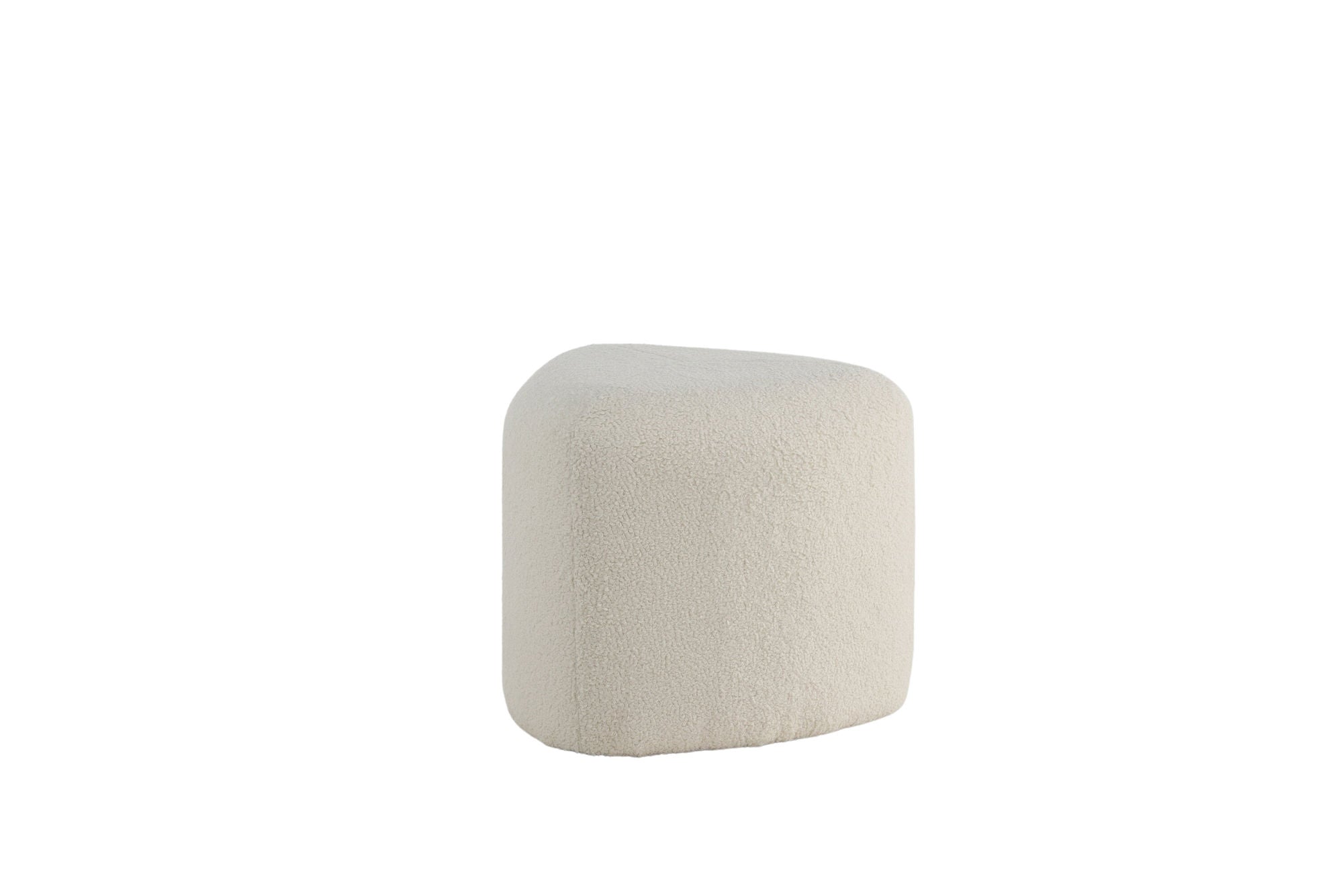 Venture Home Peg Pouf - Offwhite Teddy Sittpuff För Hemmet