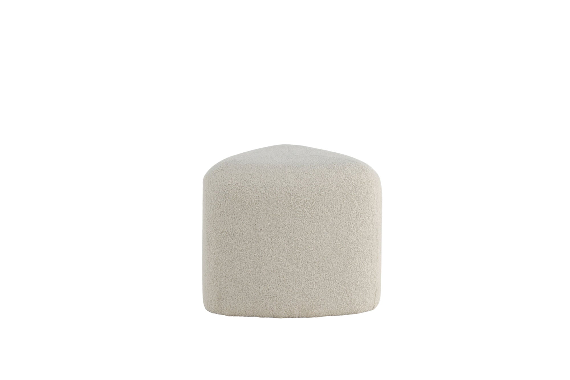 Venture Home Peg Pouf - Offwhite Teddy Sittpuff För Hemmet