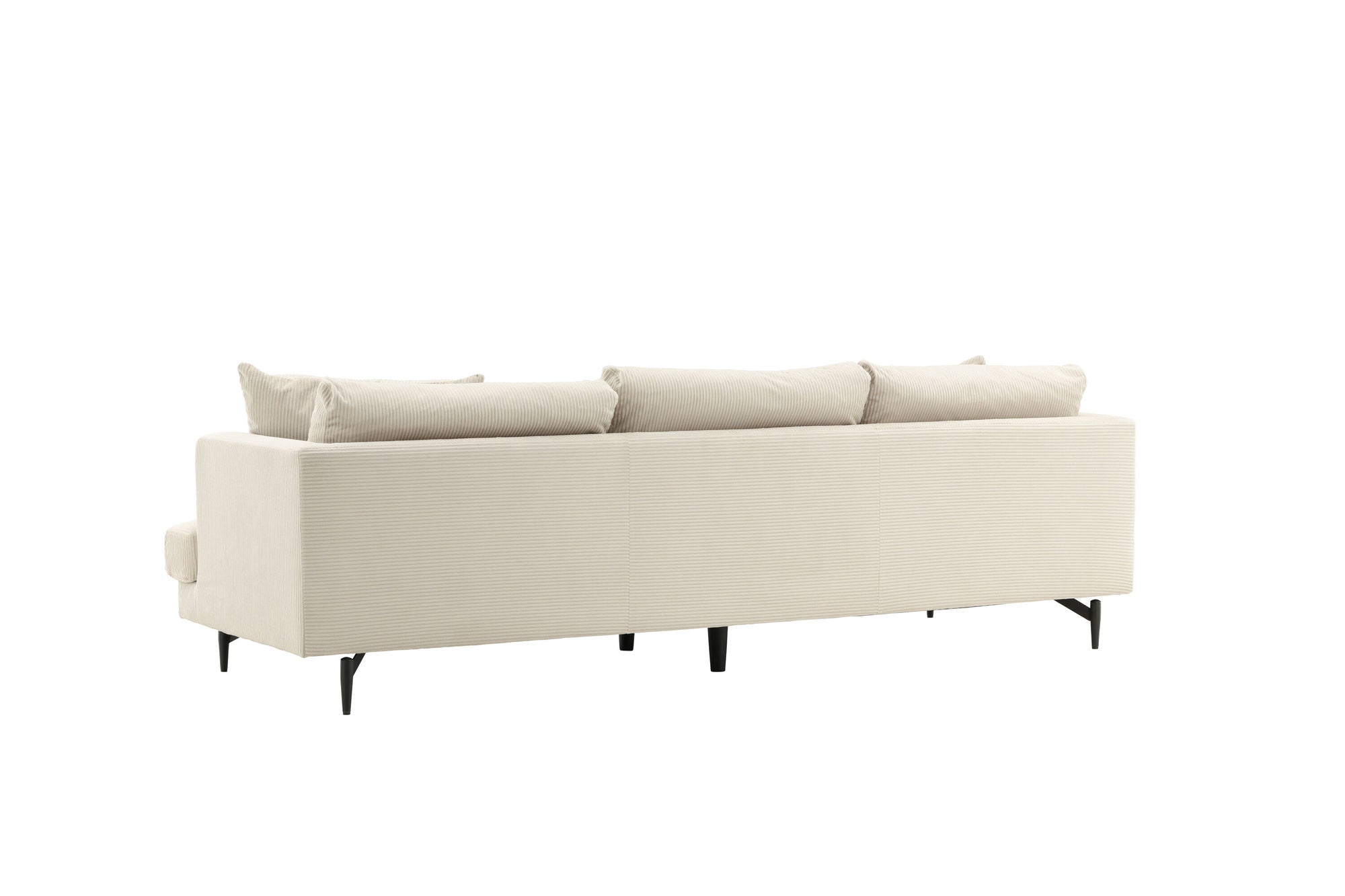 Venture Home Sofia Soffa - Svart / Beige Manchestertyg