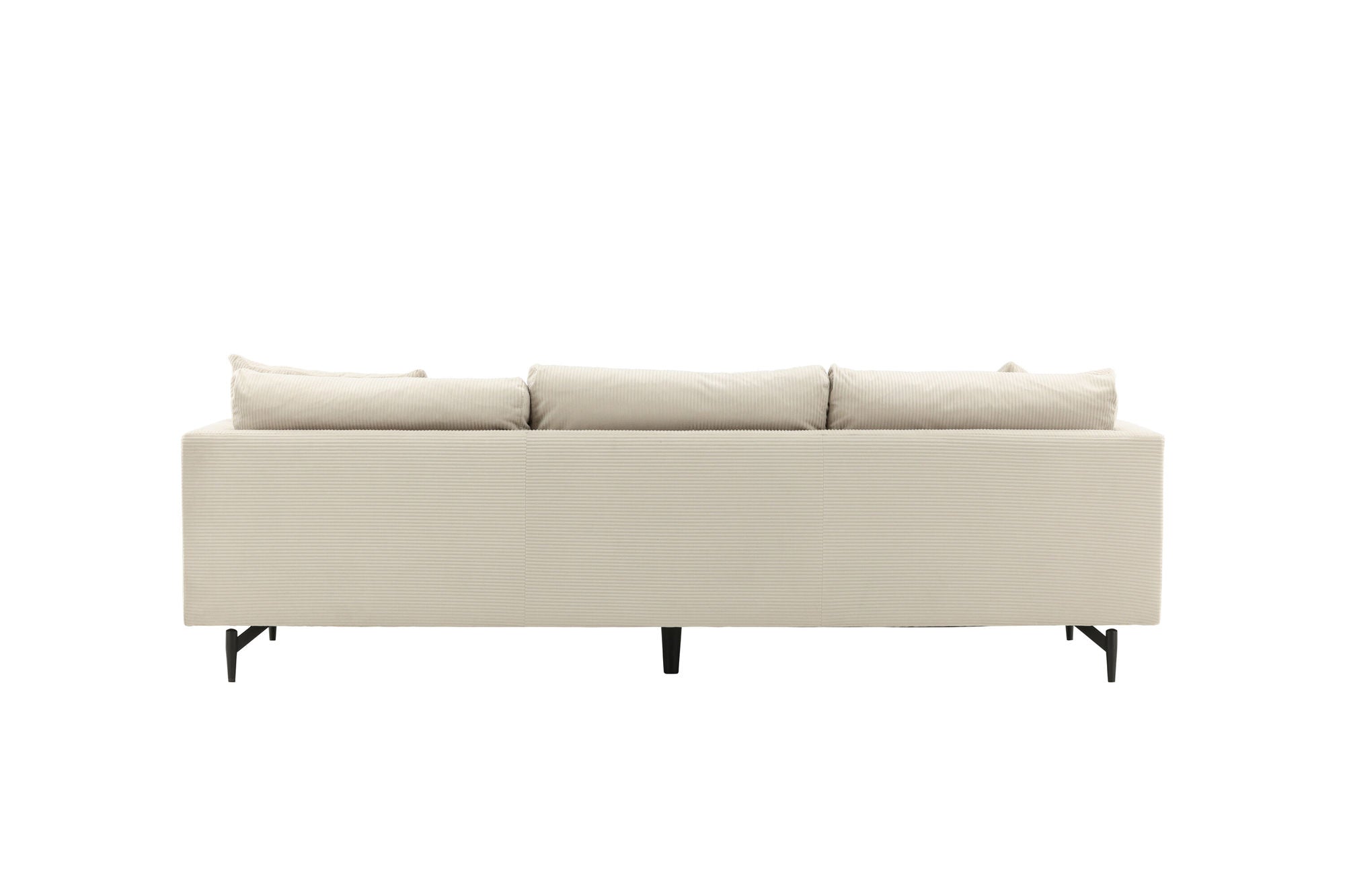 Venture Home Sofia Soffa - Svart / Beige Manchestertyg