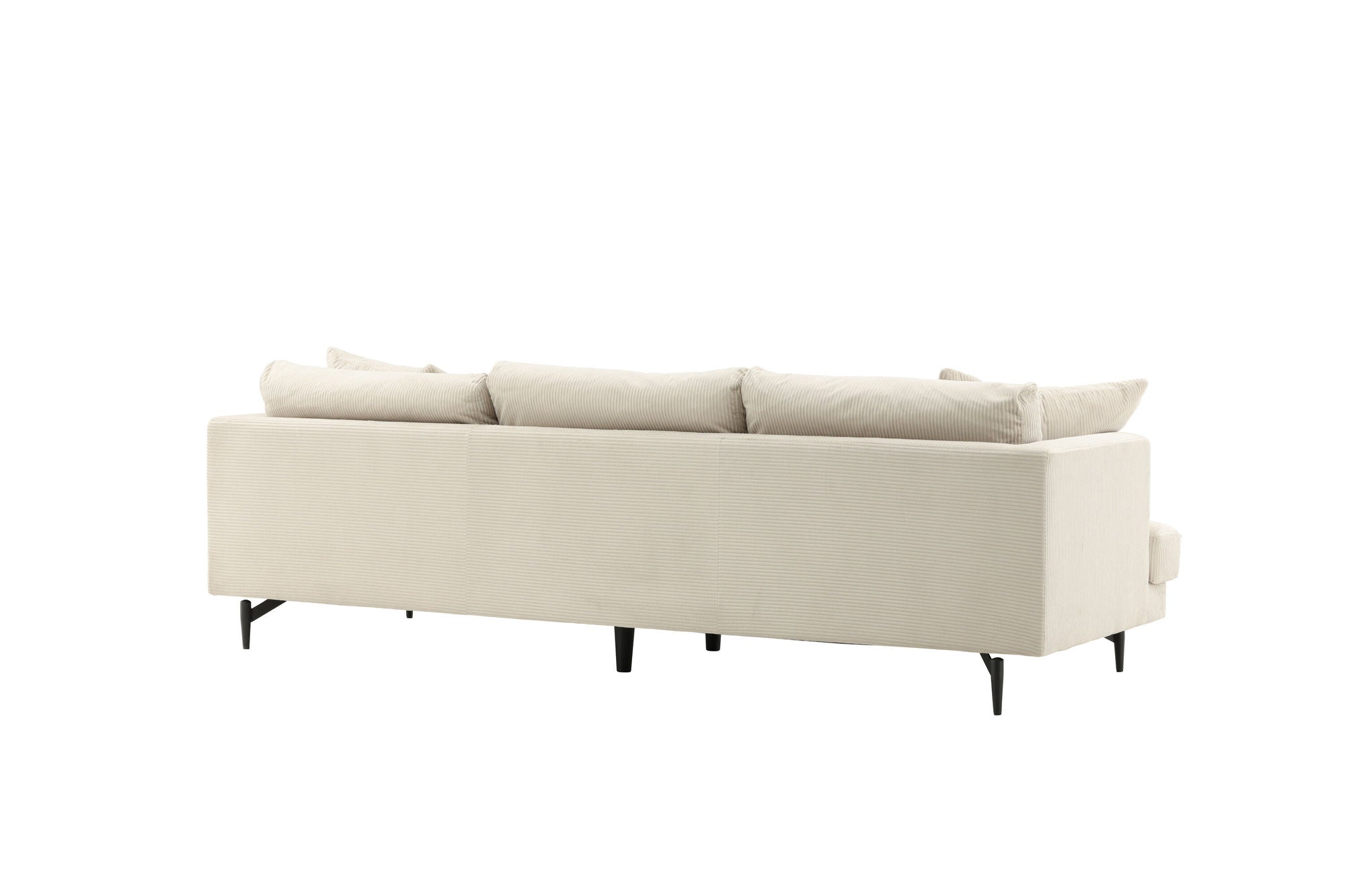 Venture Home Sofia Soffa - Svart / Beige Manchestertyg