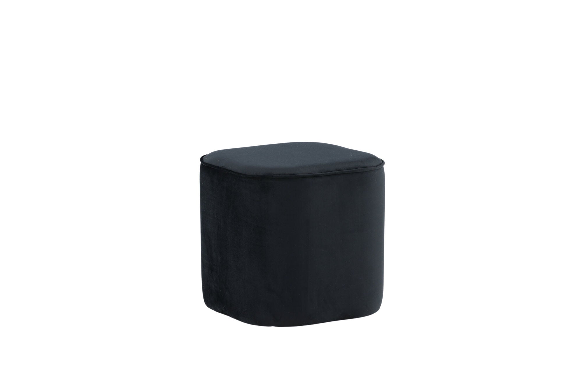 Venture Home Piff Pouf - Svart Sammet Sittpuff