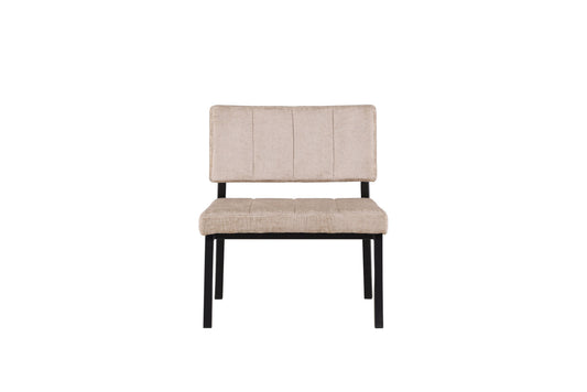 Venture Home Monett Singelsoffa 2-pack - Svart / Beige Sammet