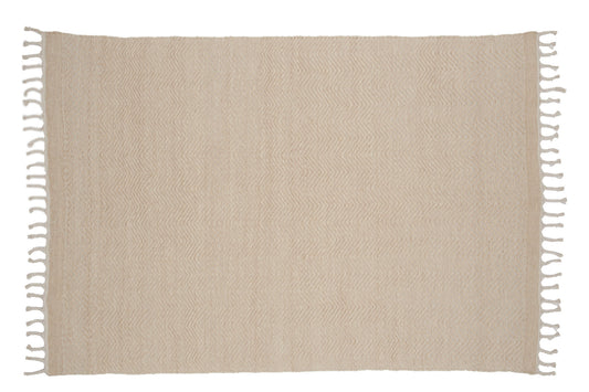 Venture Home - Loke Ull/Bomull Mix - 300x200 Rektangulär Vit/Beige